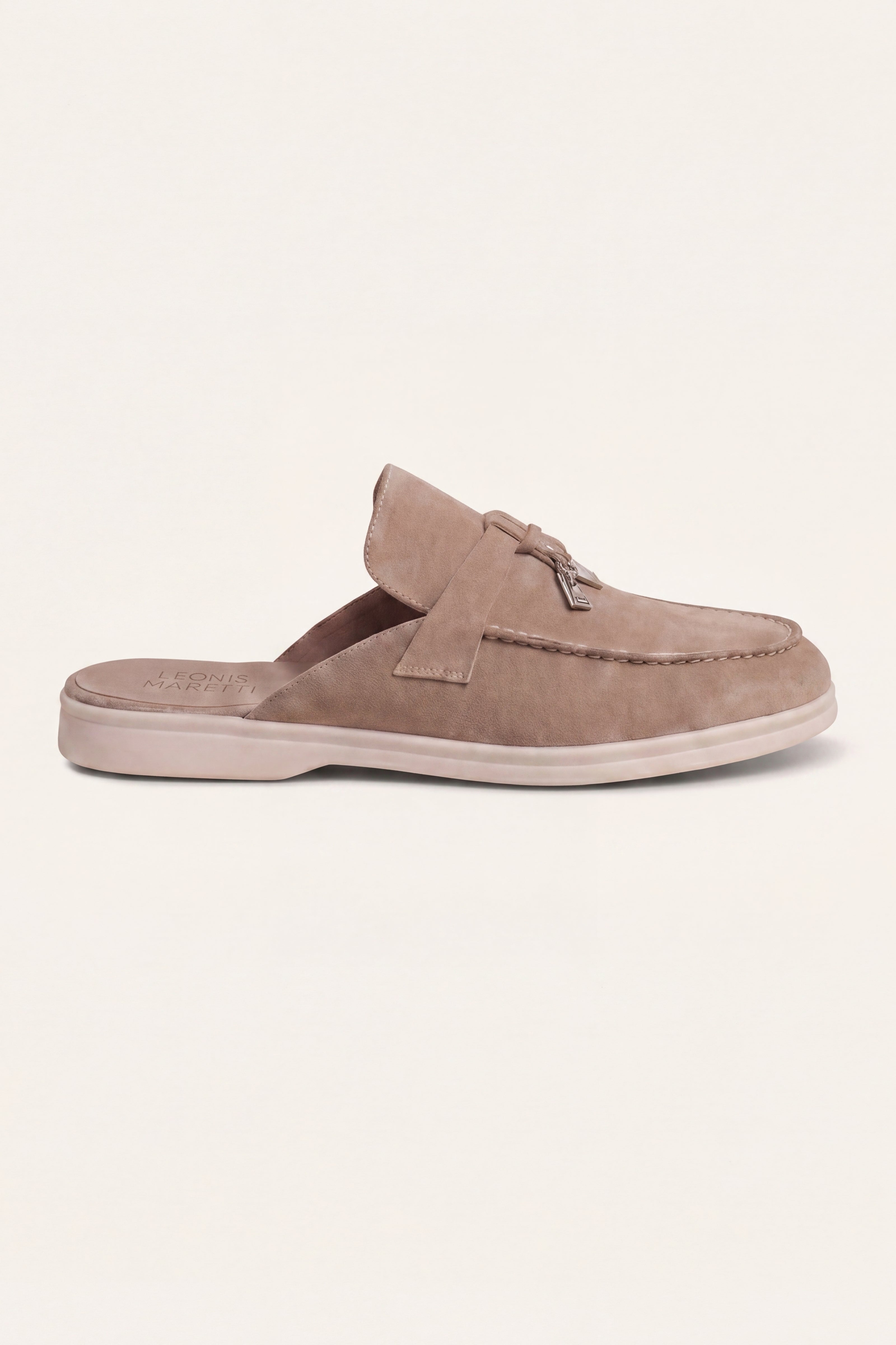 Maretti Buckle Mule Beige