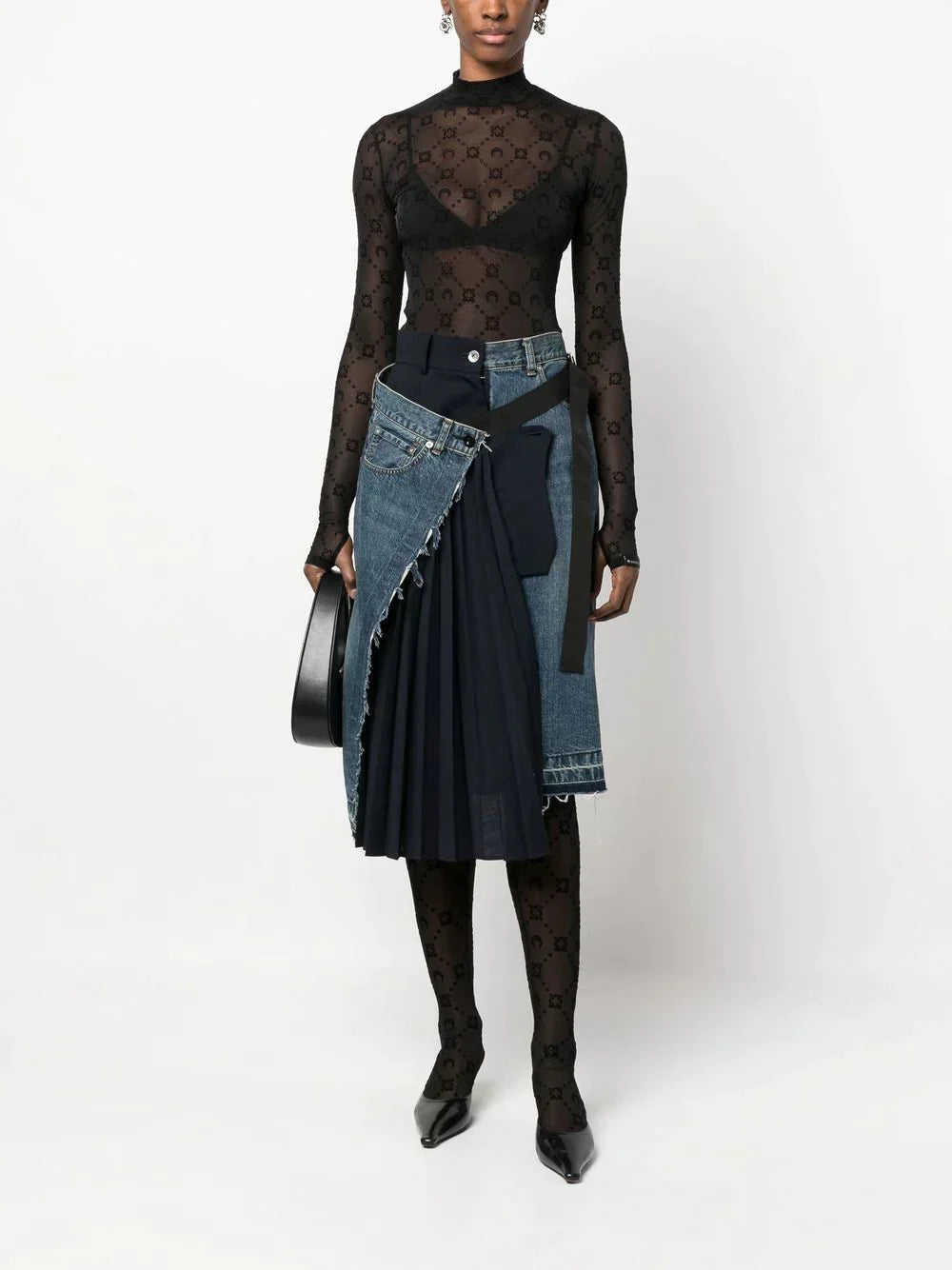 T-shirt Con Stampa RICAMO NOIR