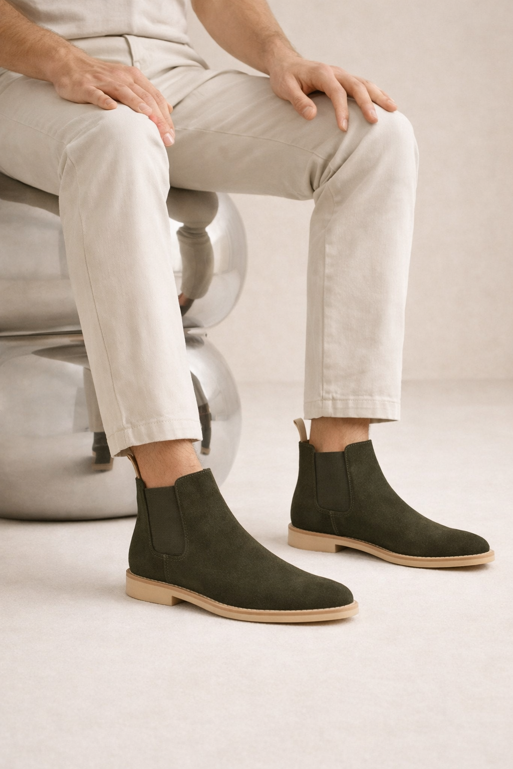 Stivaletti Chelsea Lerano Verde Oliva Scuro
