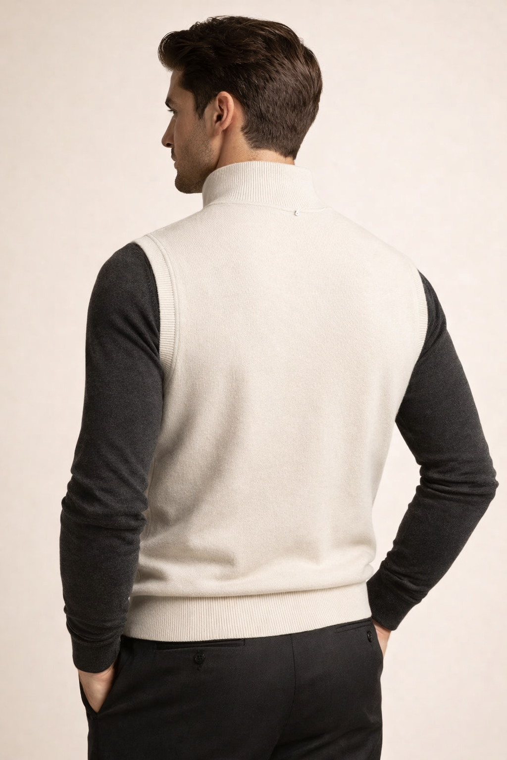Alberto Merino Gilet Avorio