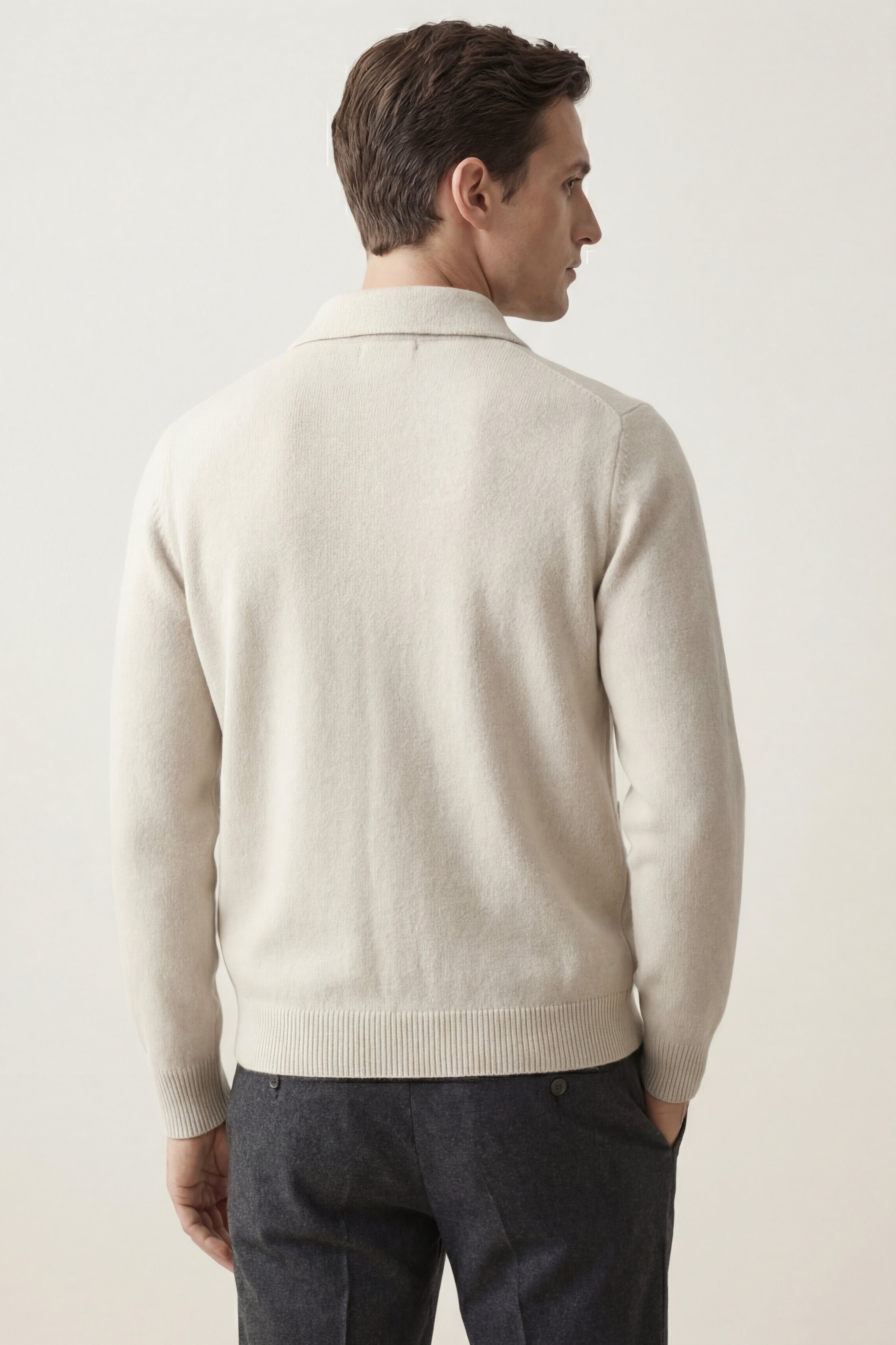 Cardigan in cashmere Lorenzo avorio
