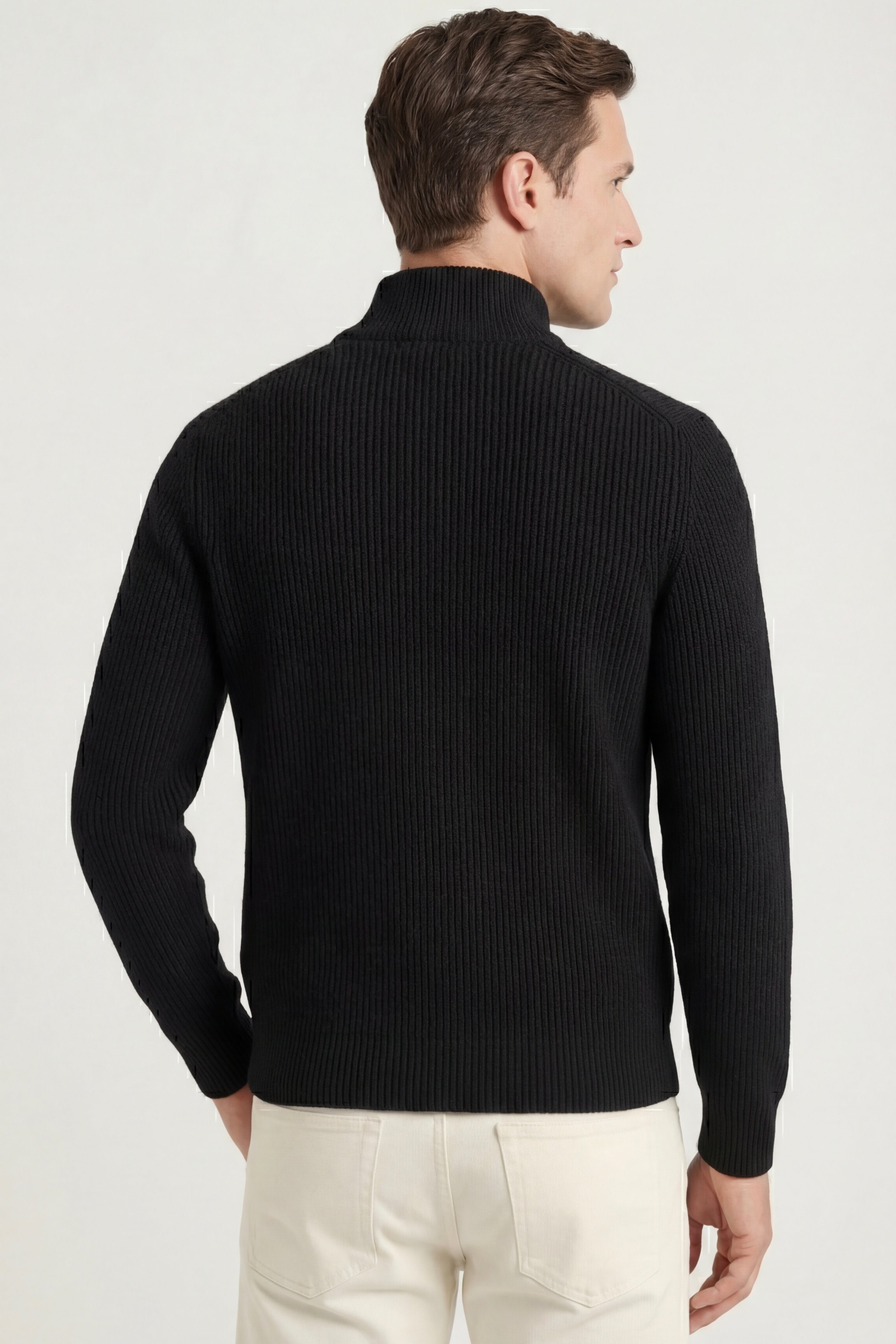 Cardigan Roma in cashmere nero