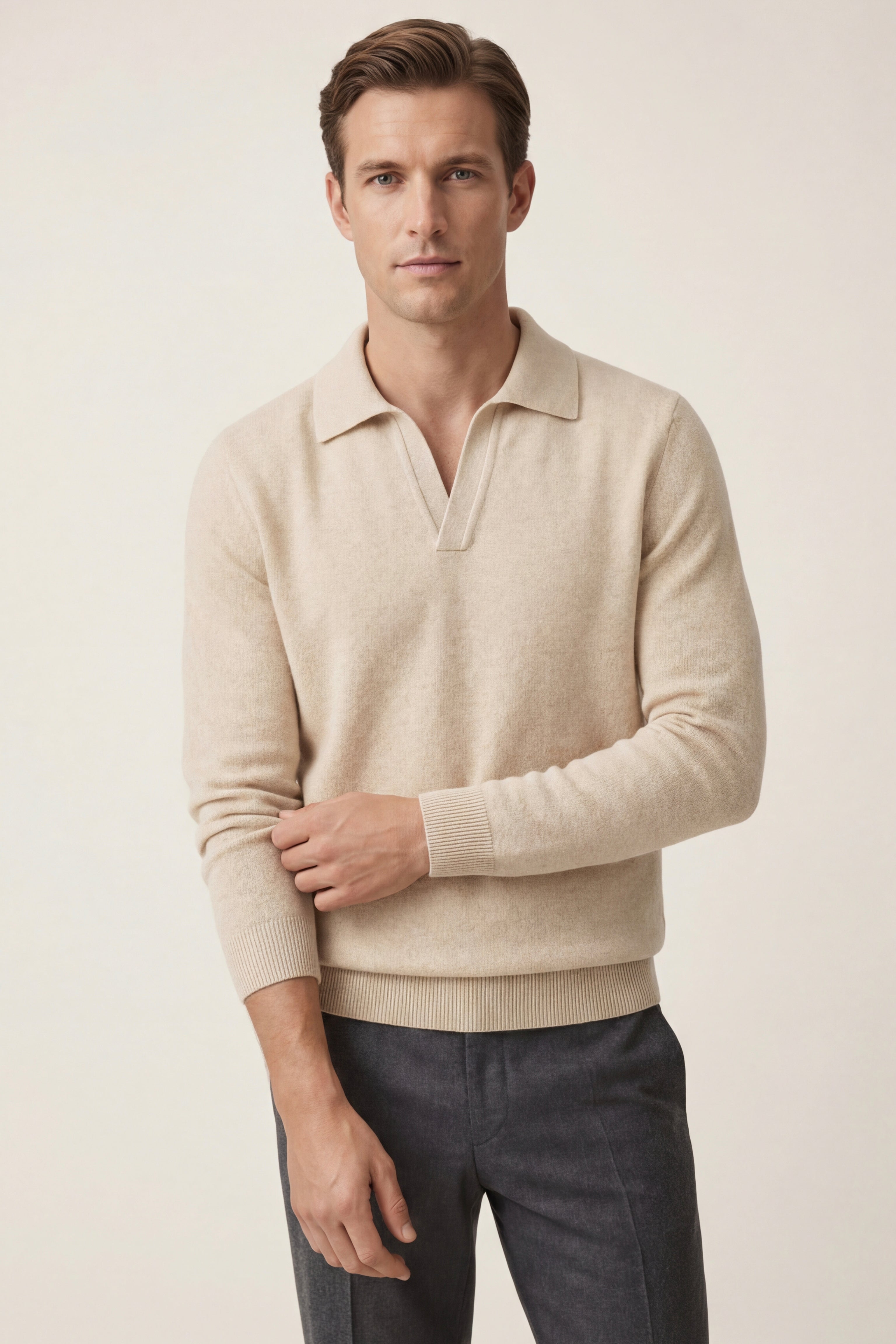 Marencio Maglia Polo Cashmere Avena