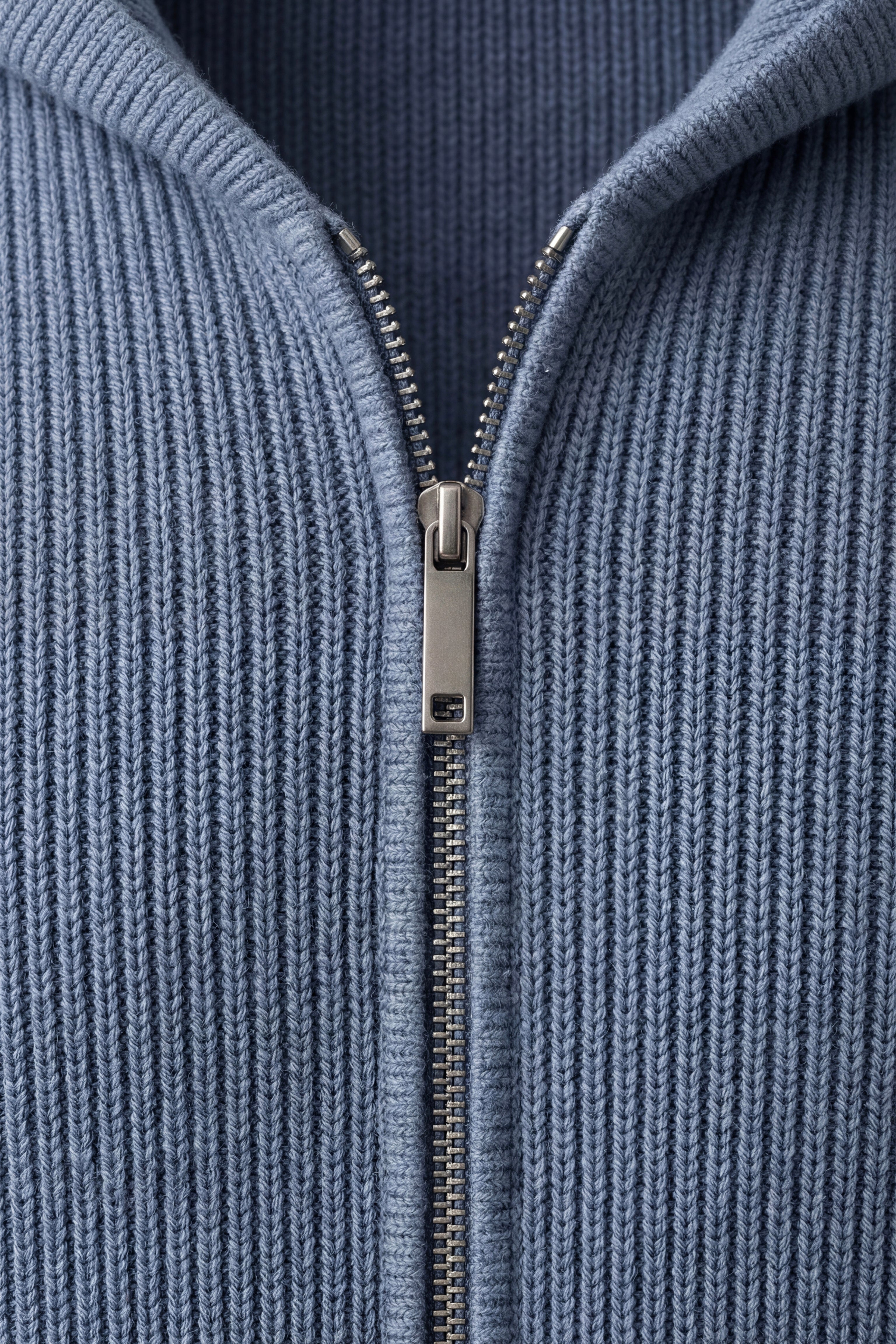 Maglione con cappuccio in Merino Amalfi Azzurro