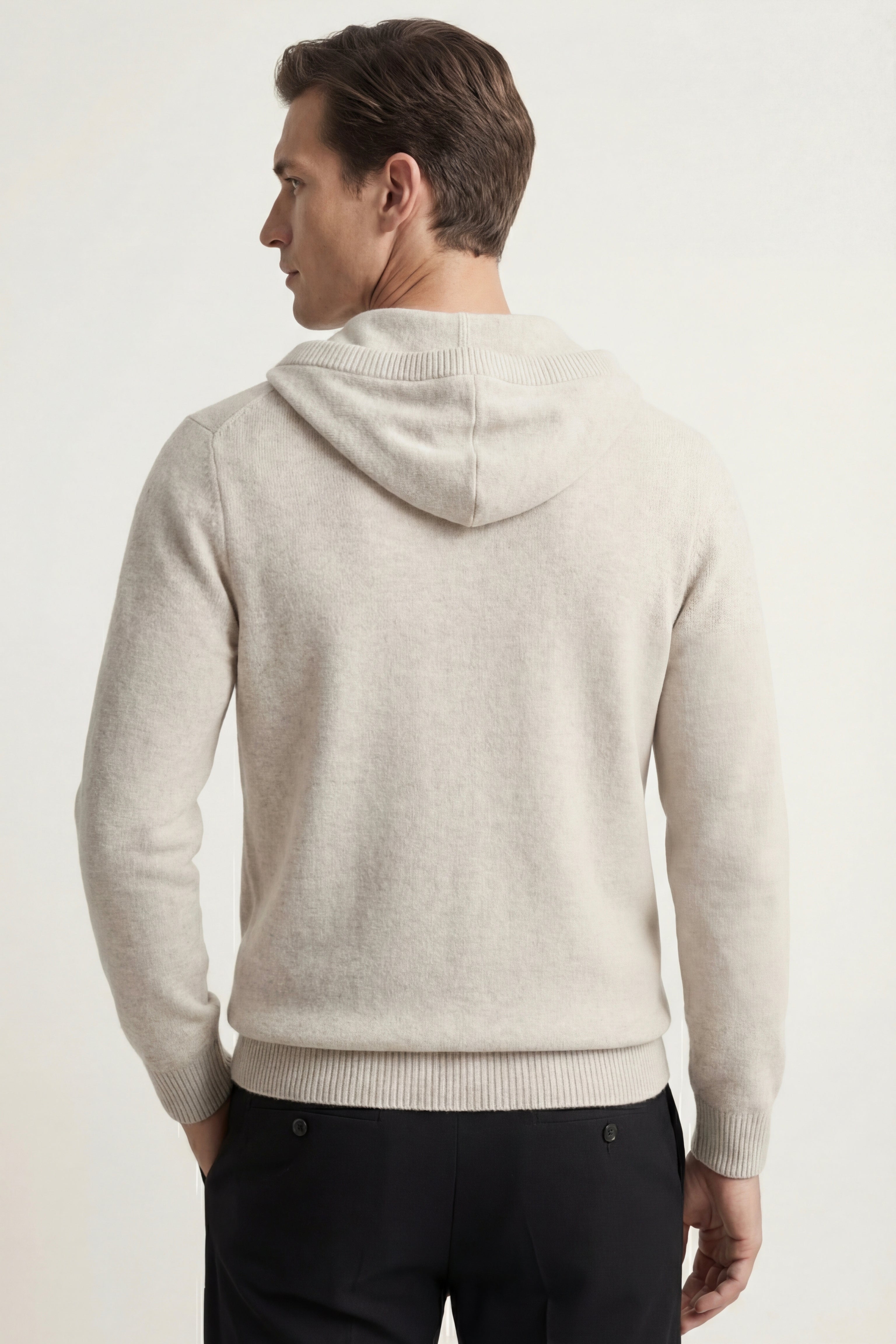 Taviano Maglia con Cappuccio Grigia