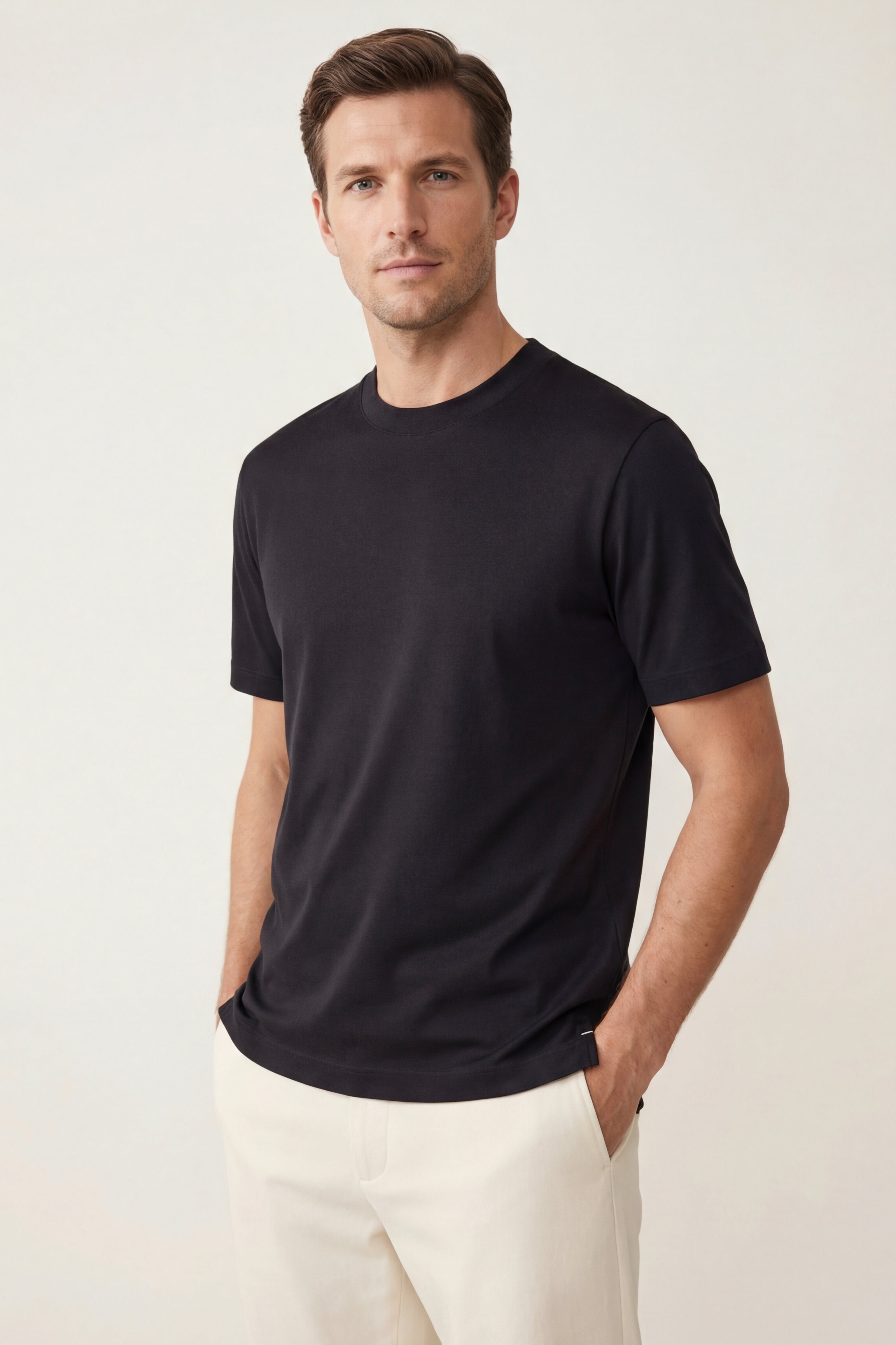 Ferrara Crew Neck T-Shirt Black