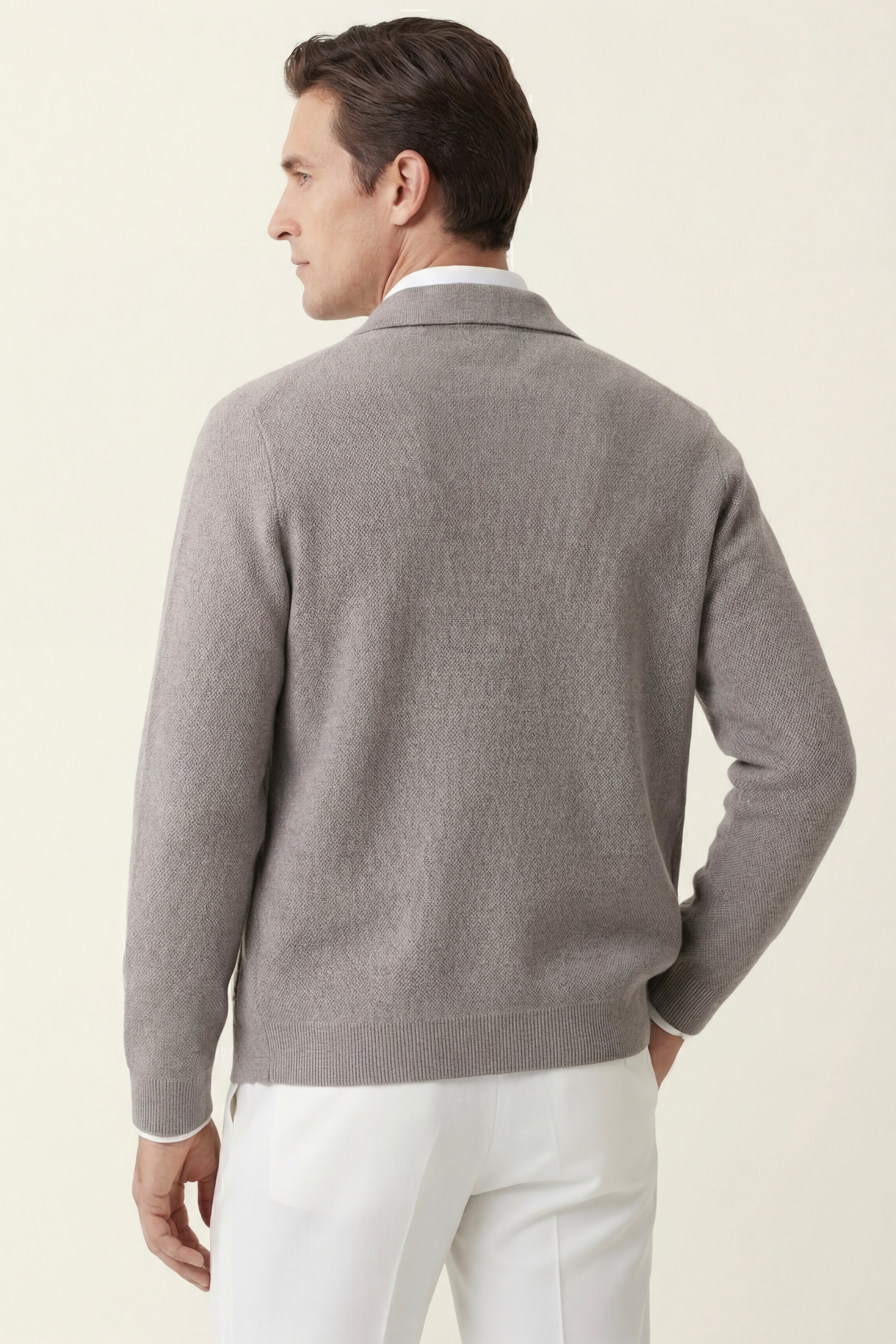 Cardigan Valero in Cashmere Grigio