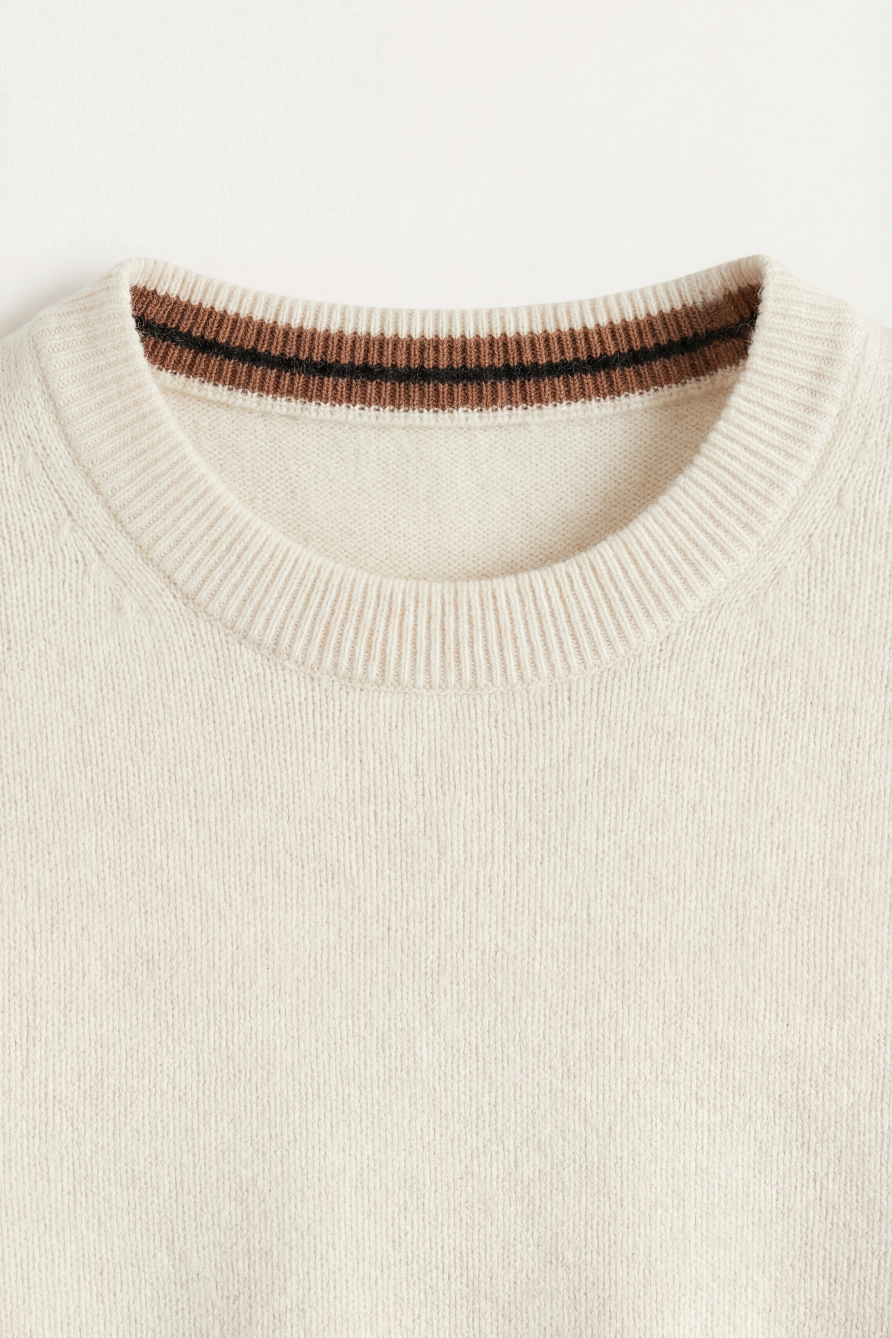 Valeno Maglione Girocollo in Cashmere Bianco
