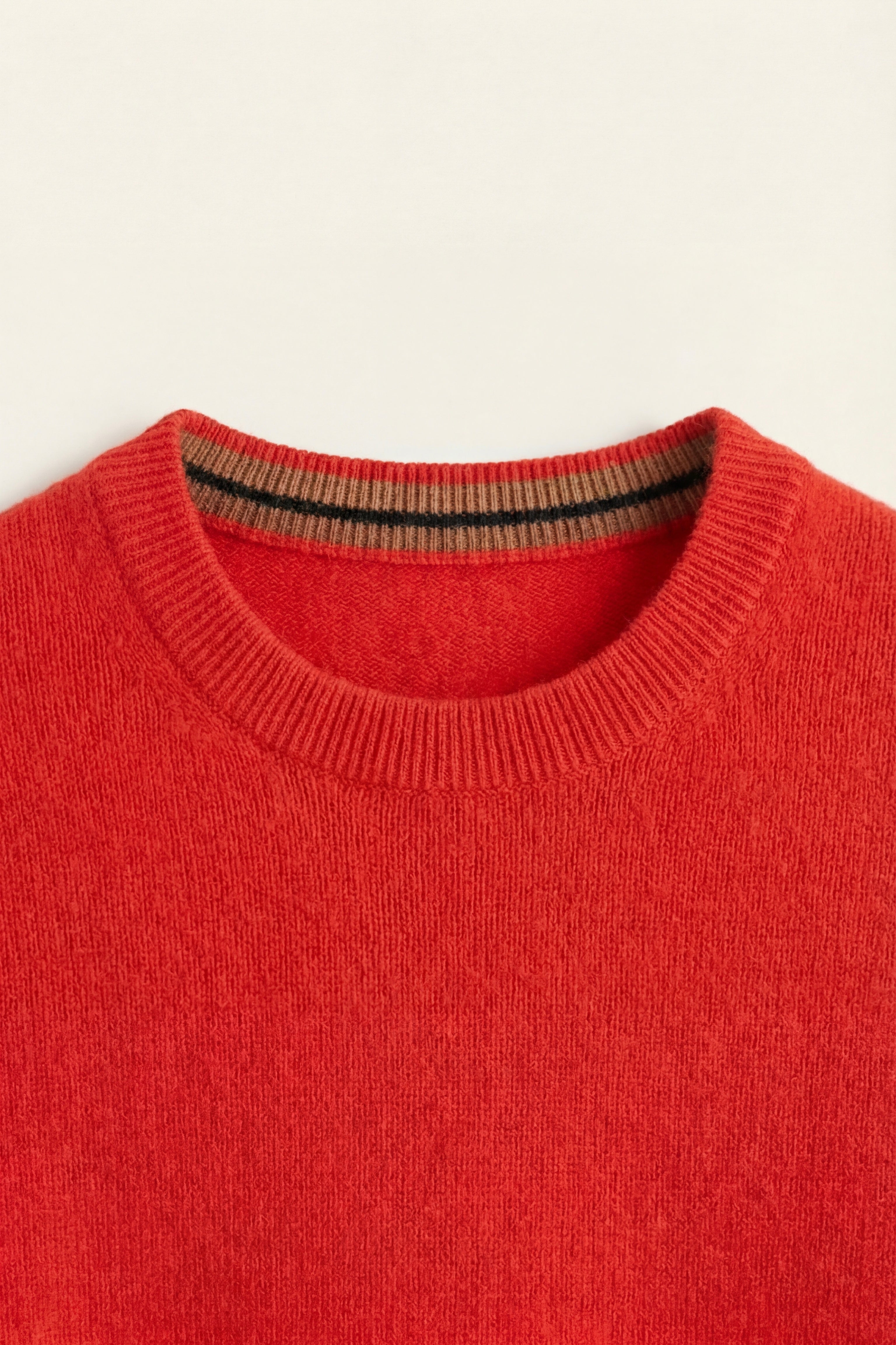 Valeno Maglione Girocollo in Cashmere Rosso