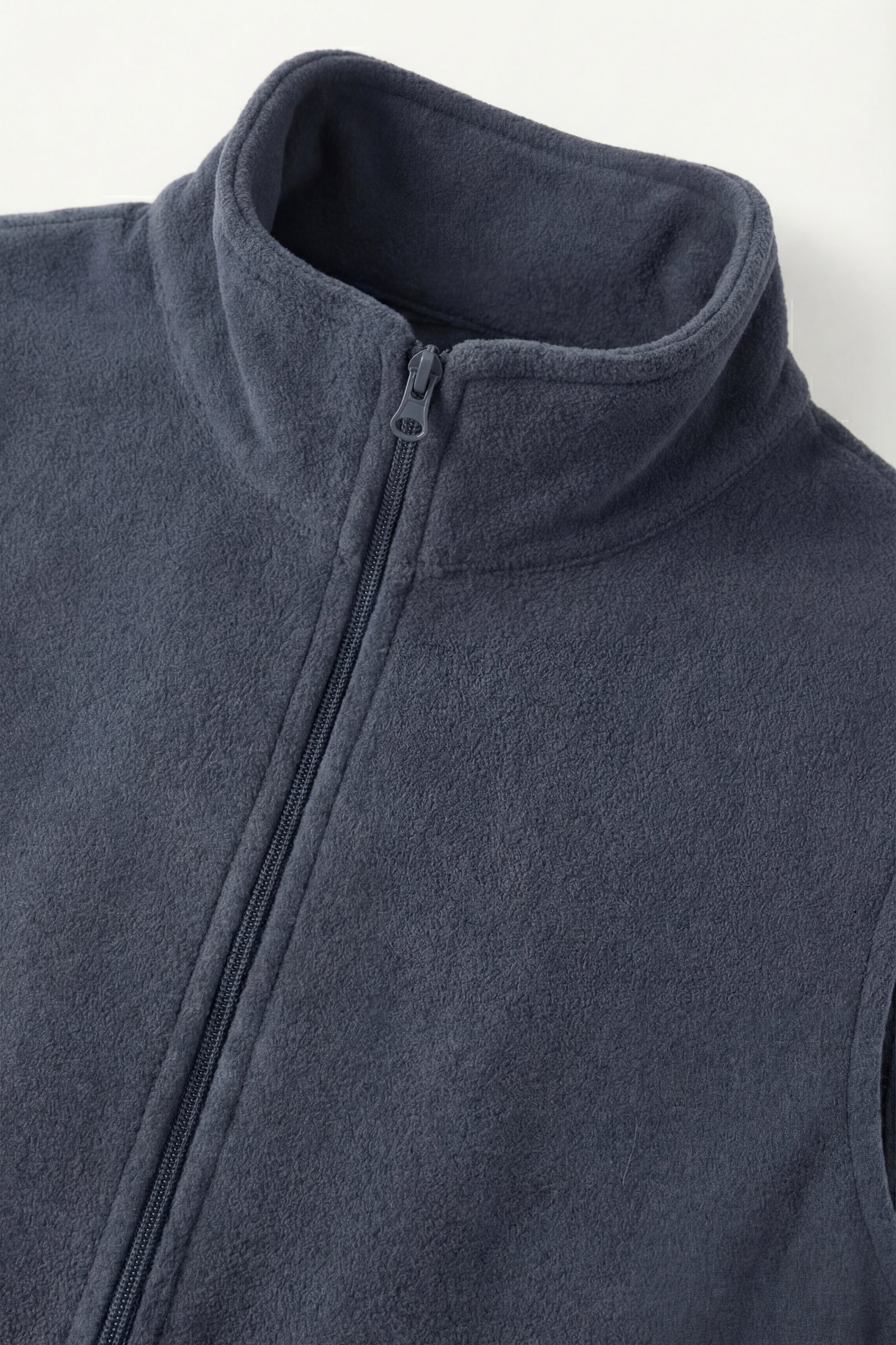 Gilet Bormio in pile con zip Blu Grigio