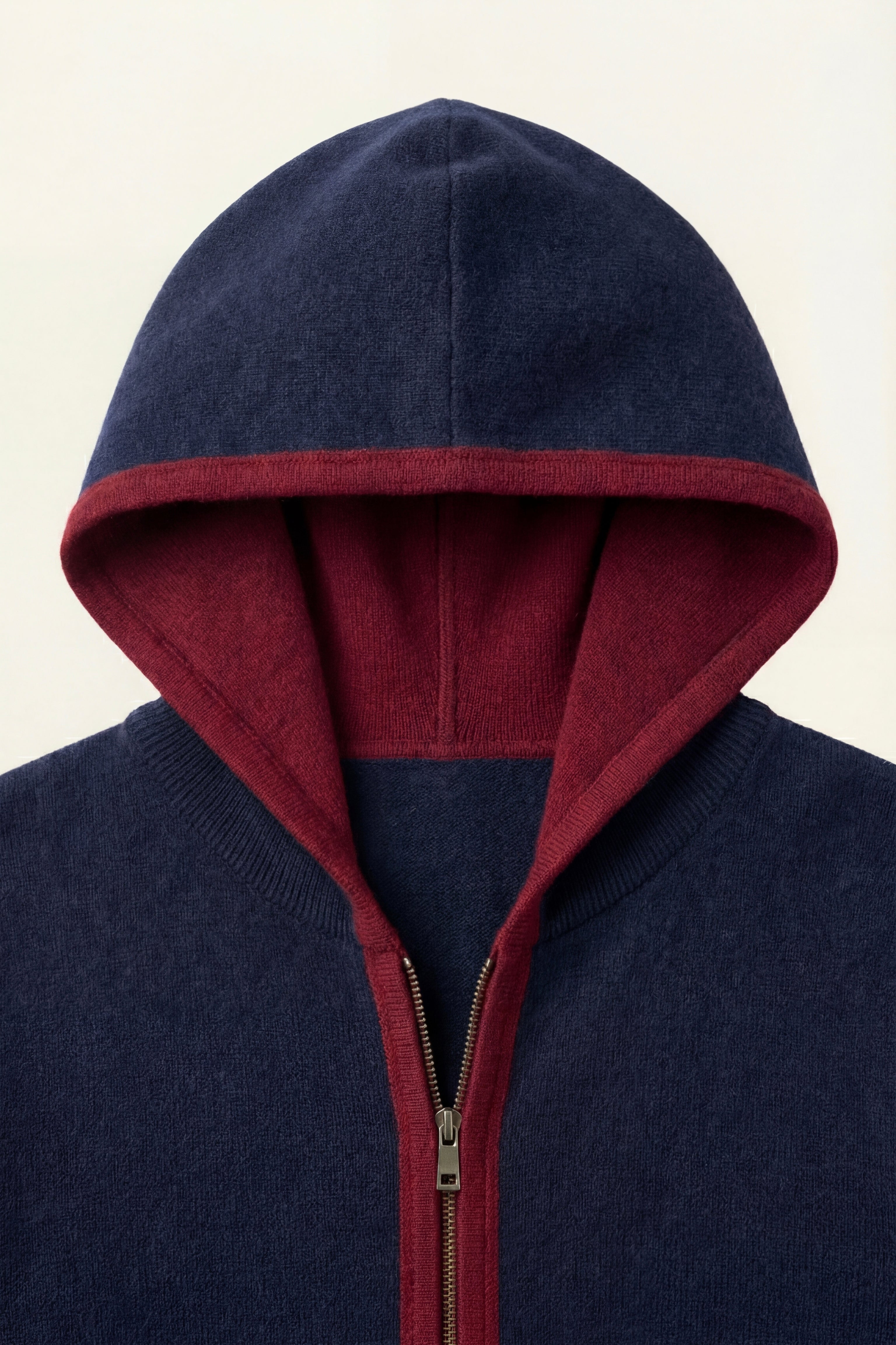 Sorano Cardigan con Cappuccio Navy