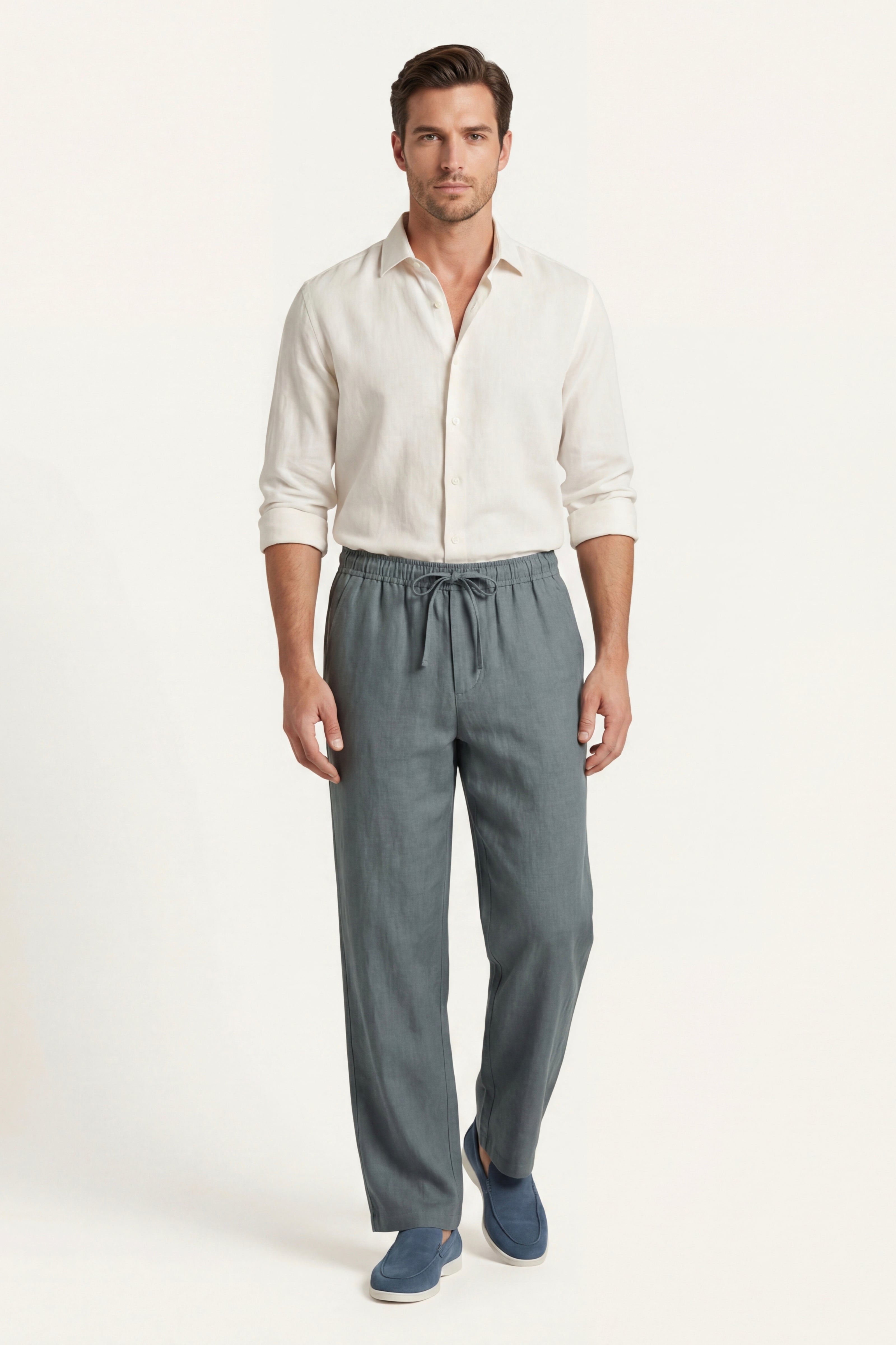 Novara Linen Pantalone Verde