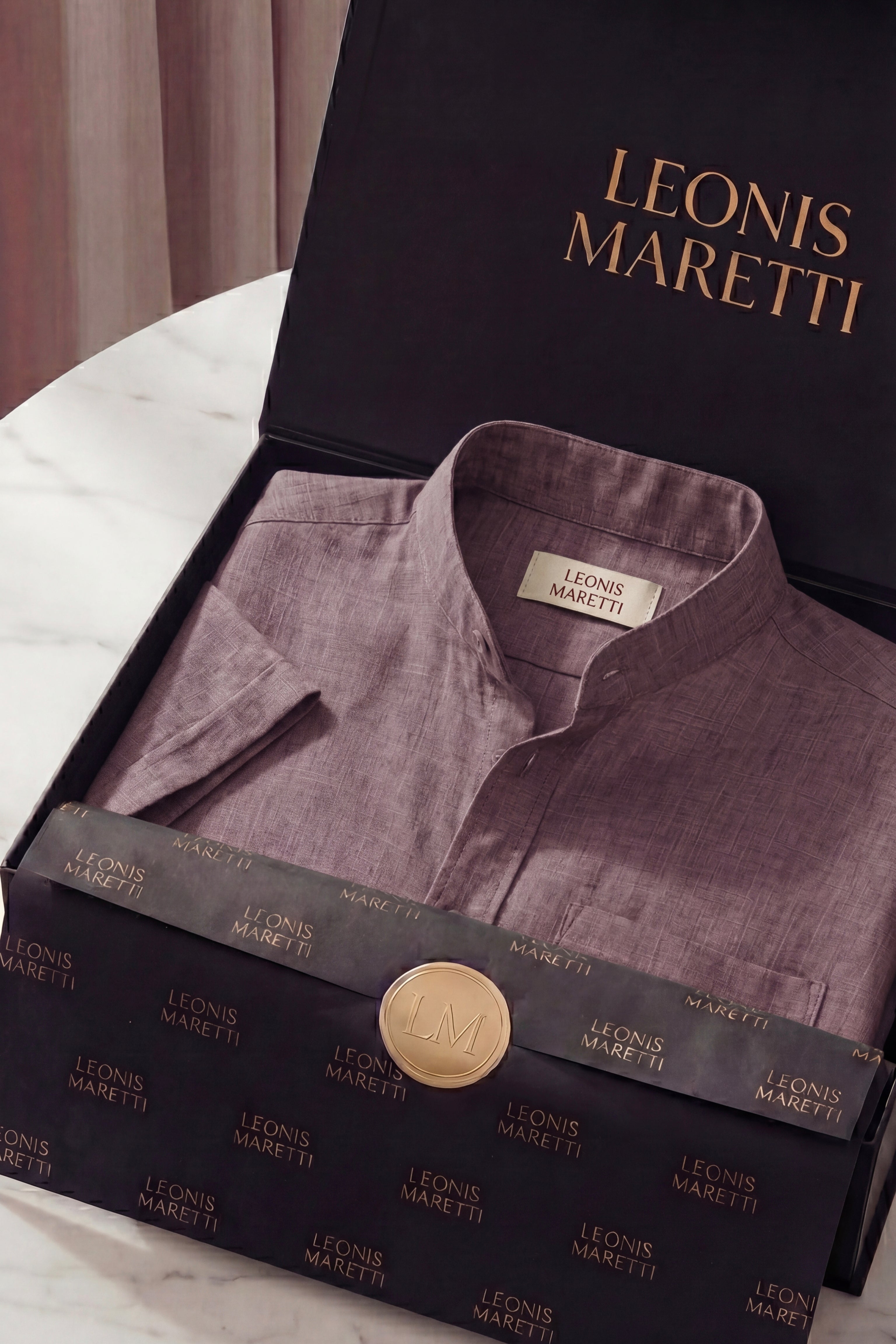 Treviso Lino Manica Corta Viola