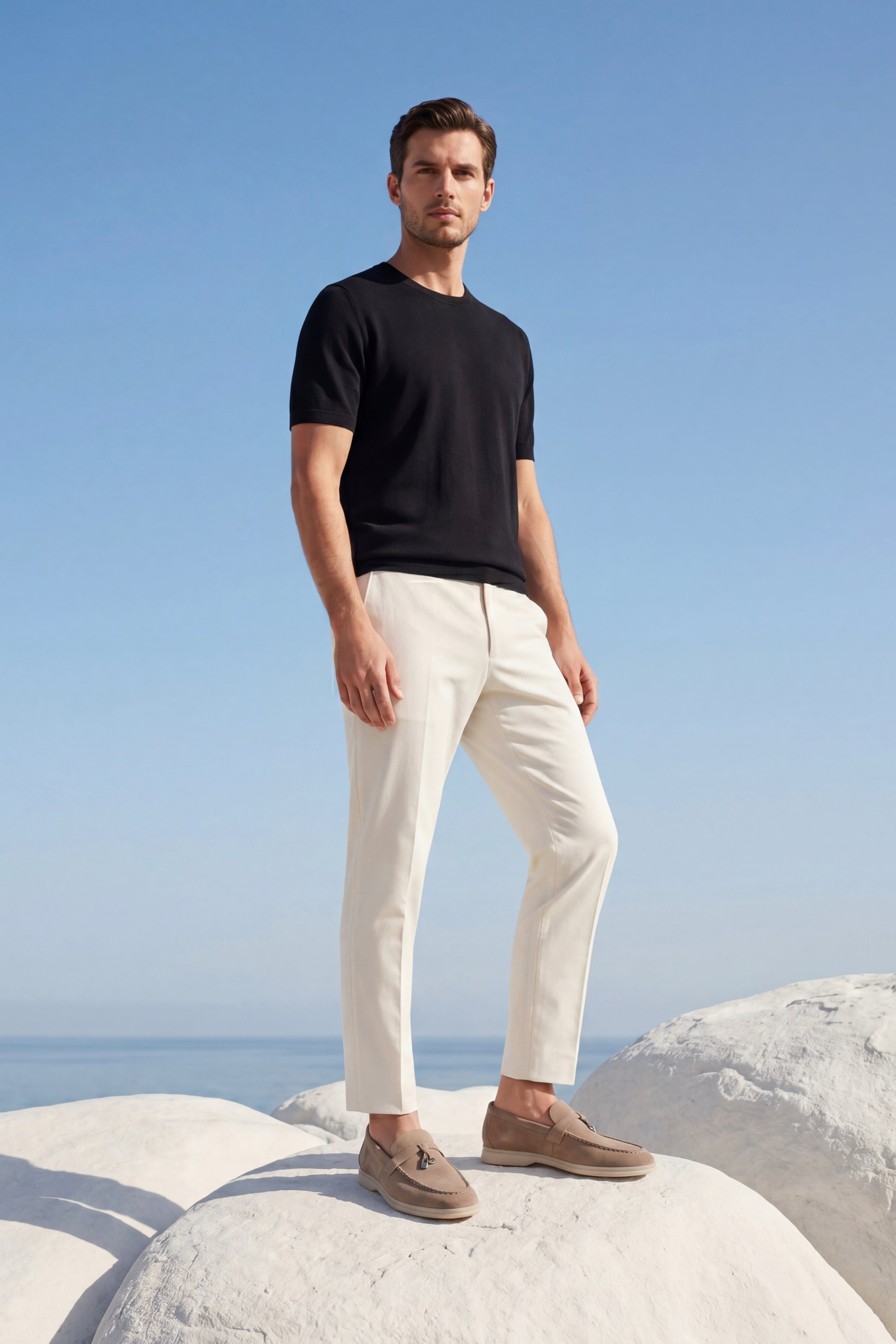 Leonis Mocassino con Fibbia Marrone Tortora