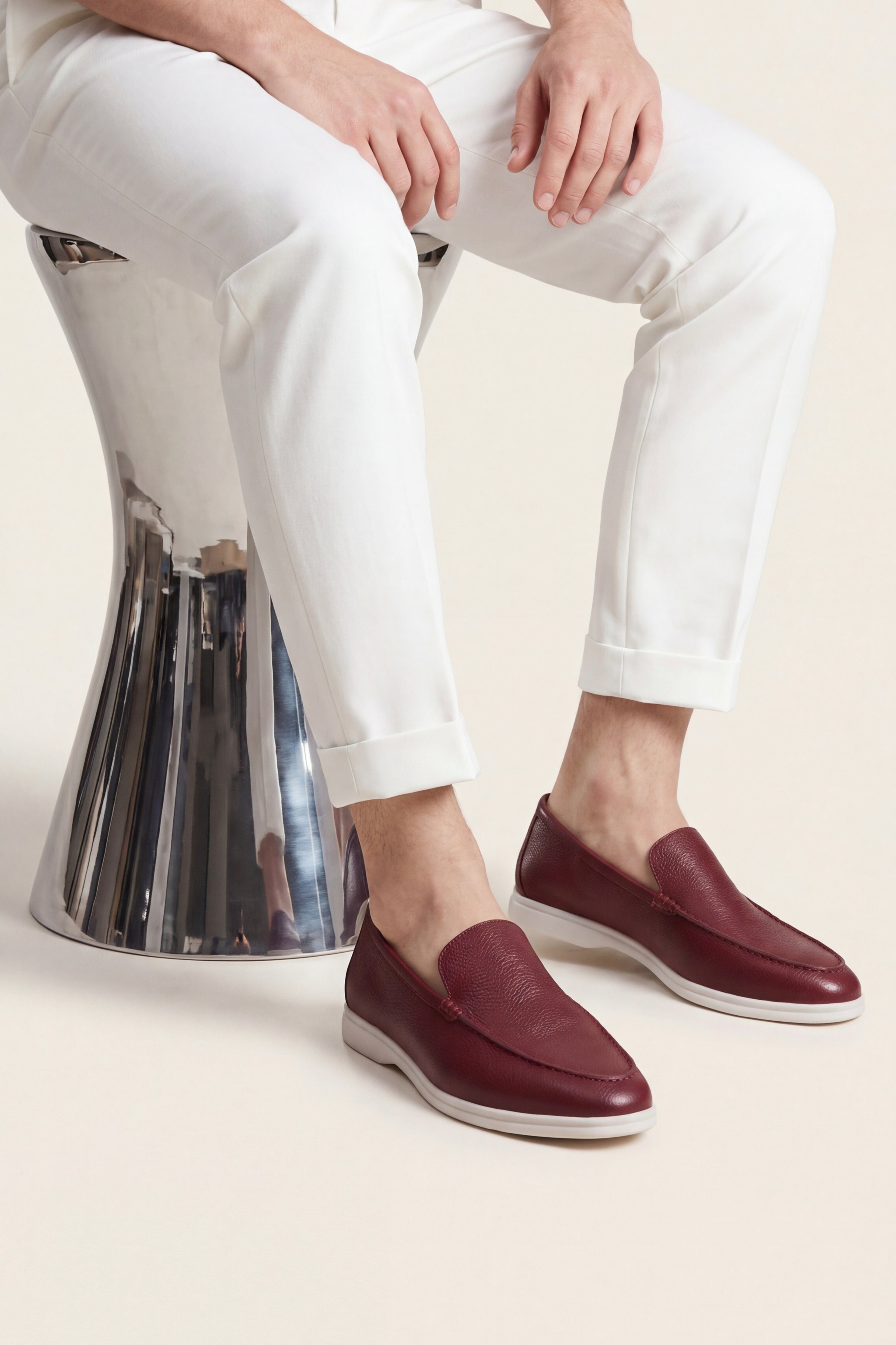 Mocassino Alvero Elegante Bordeaux