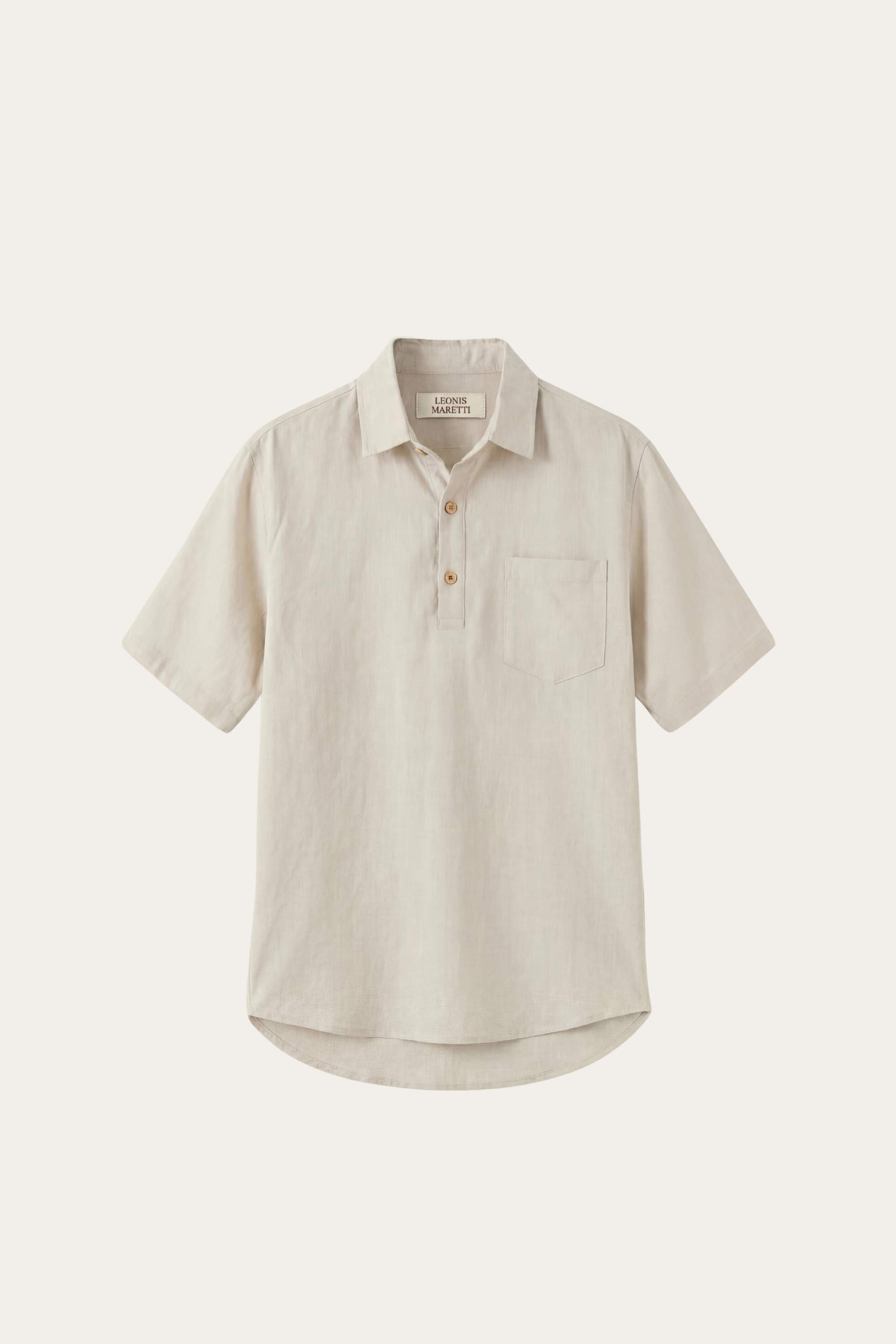 Polo in lino Monza beige