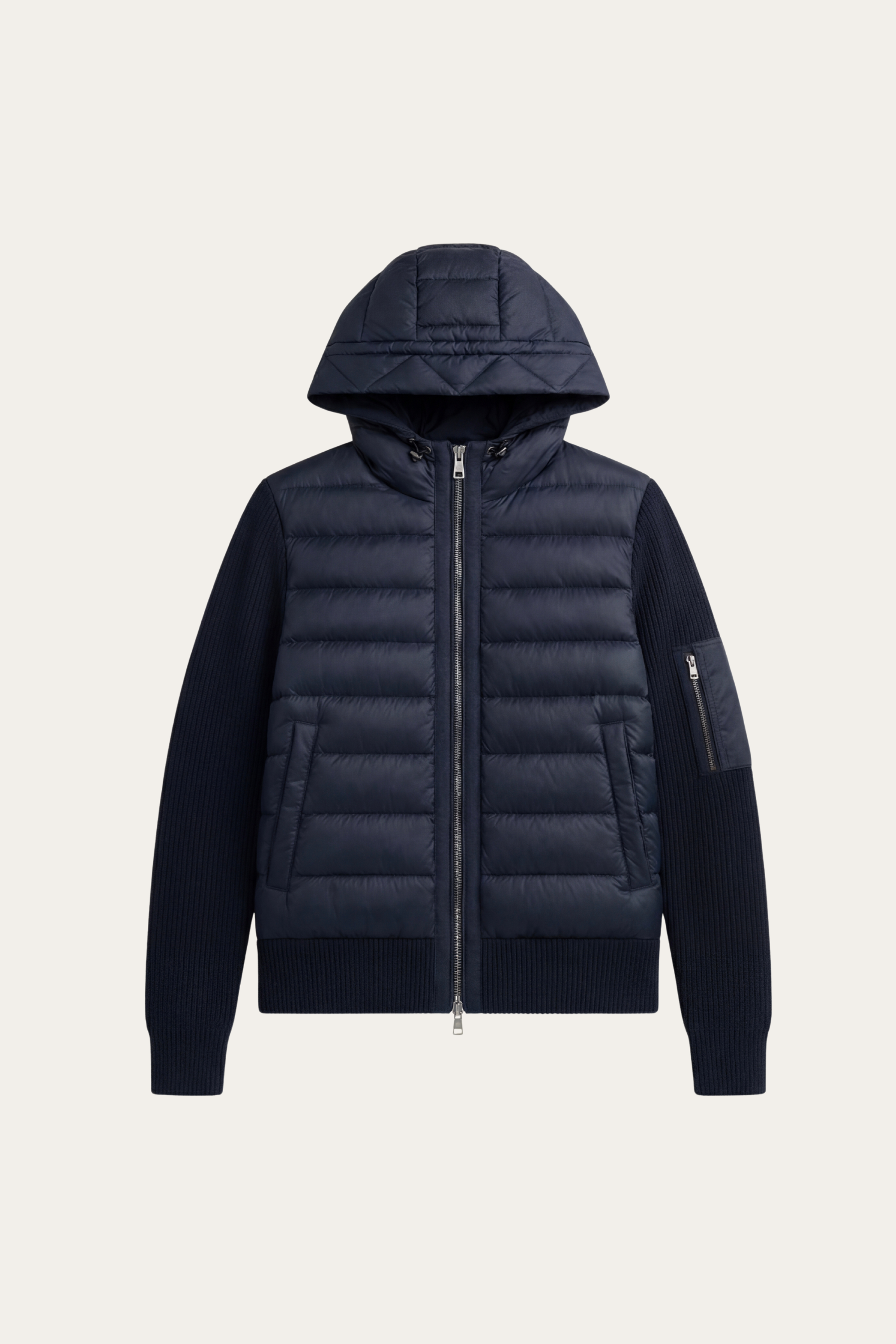 Valmero Hybrid Zip Jacket Navy