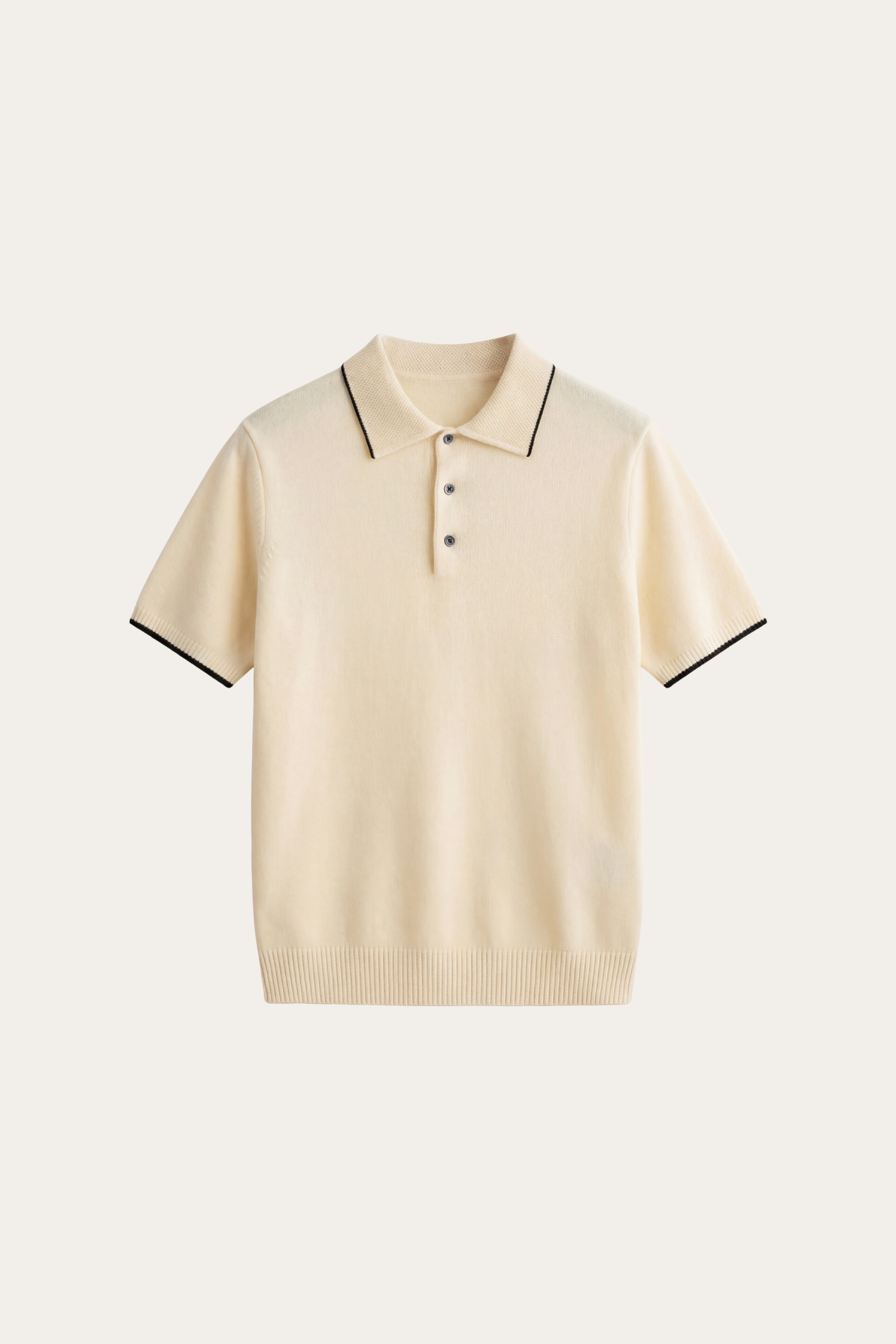 Polo in maglia merino Morino beige
