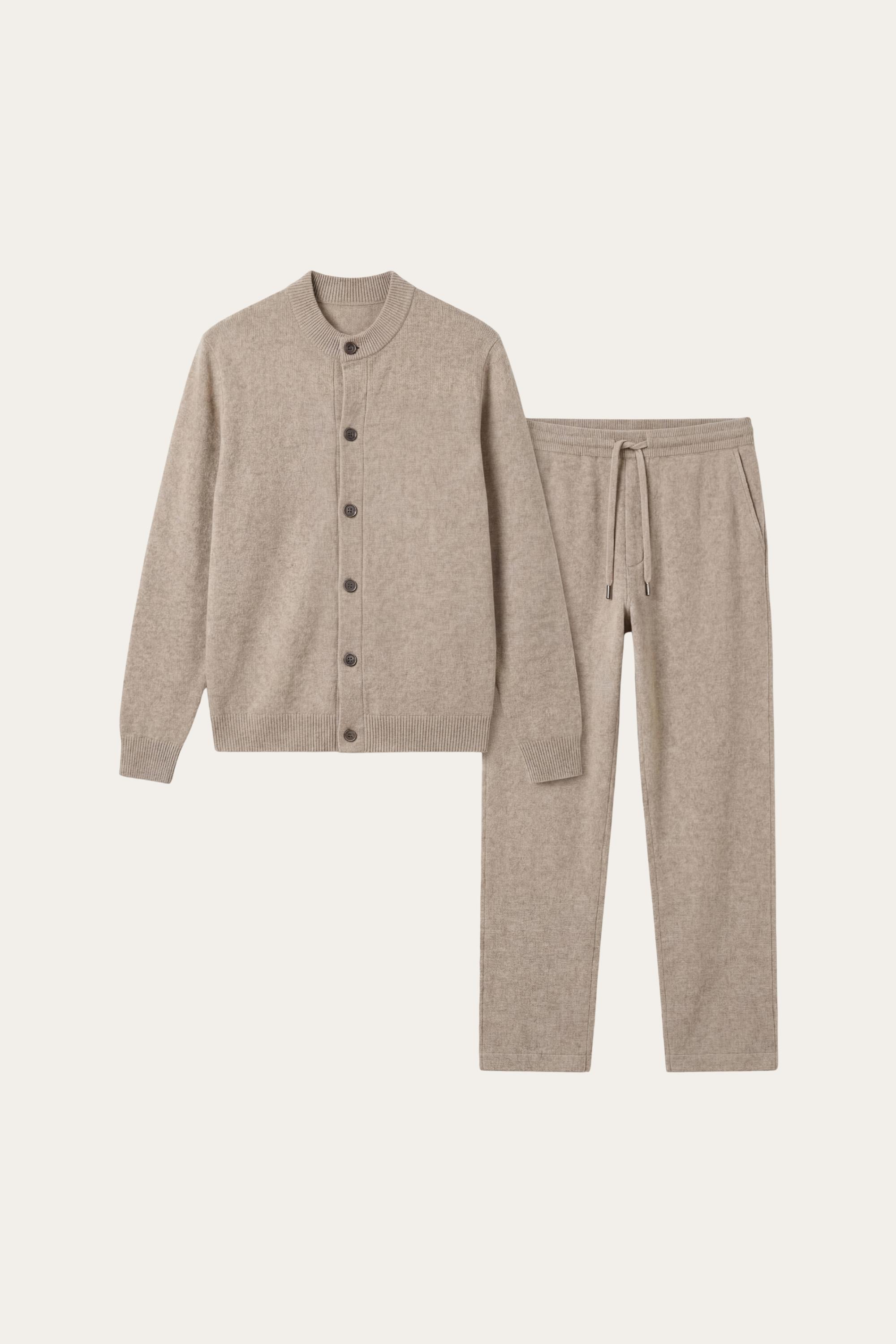 Arlino Buttoned Set Camel