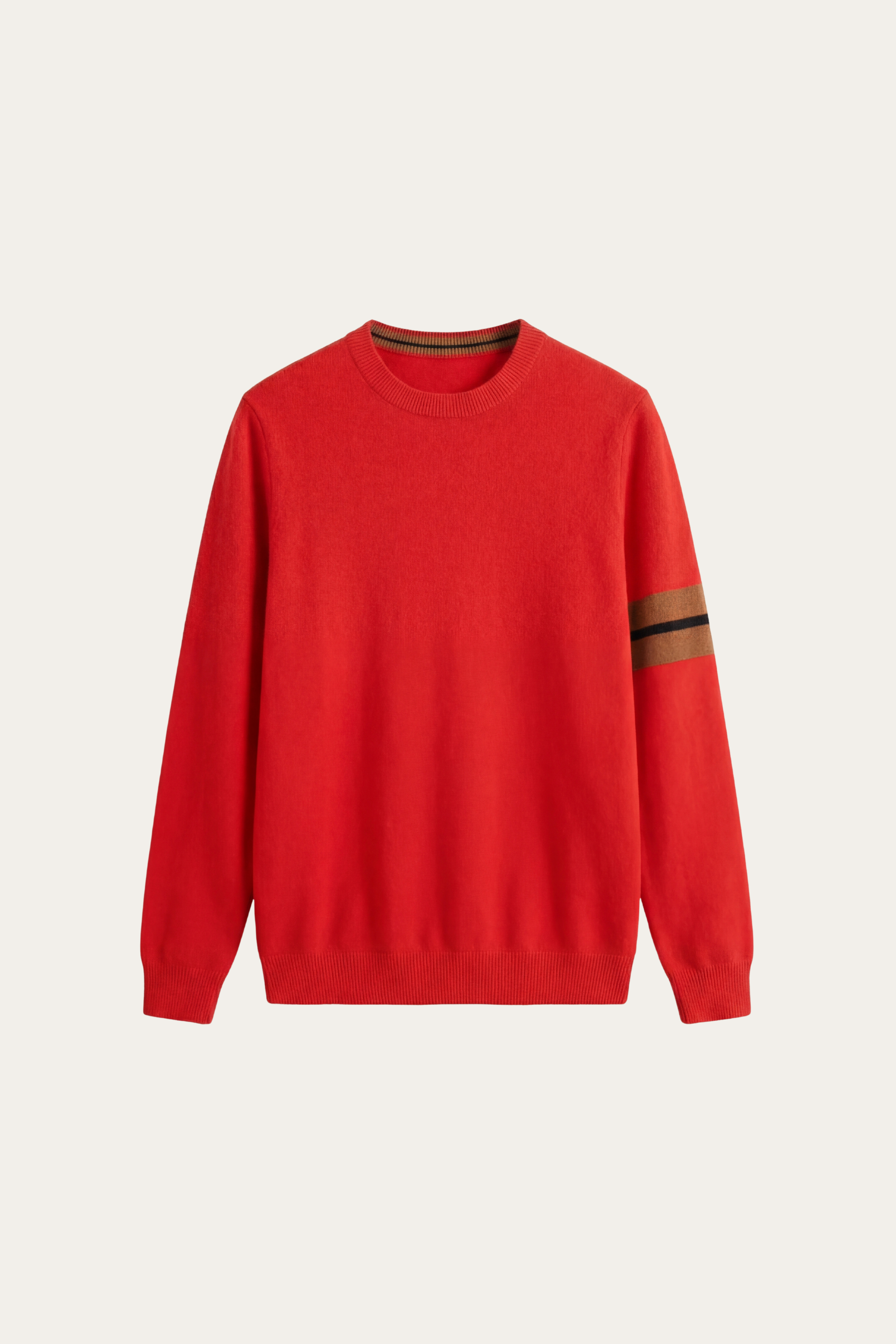 Valeno Maglione Girocollo in Cashmere Rosso