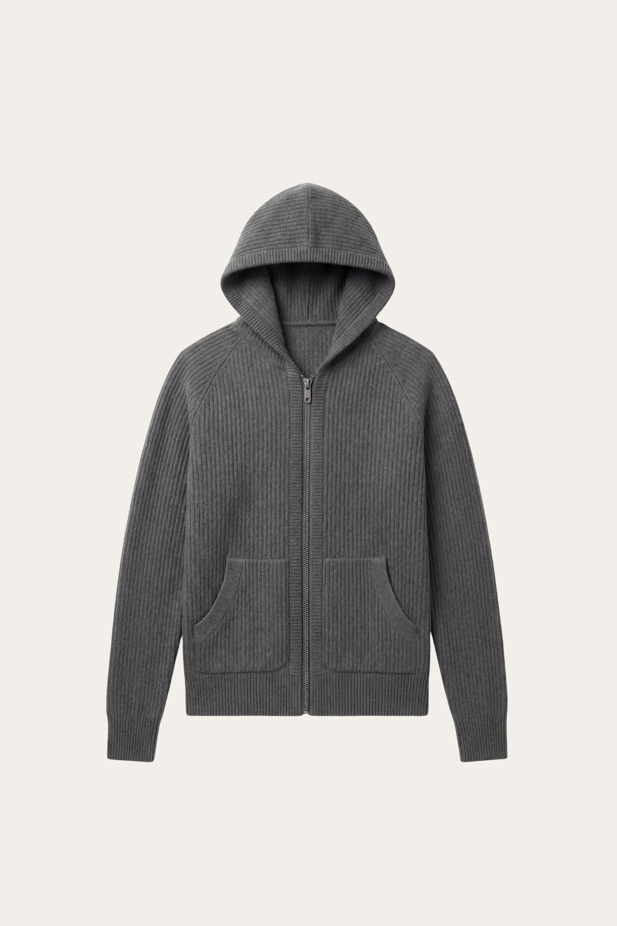 Felpa con cappuccio Sorrento in maglia grigio scuro