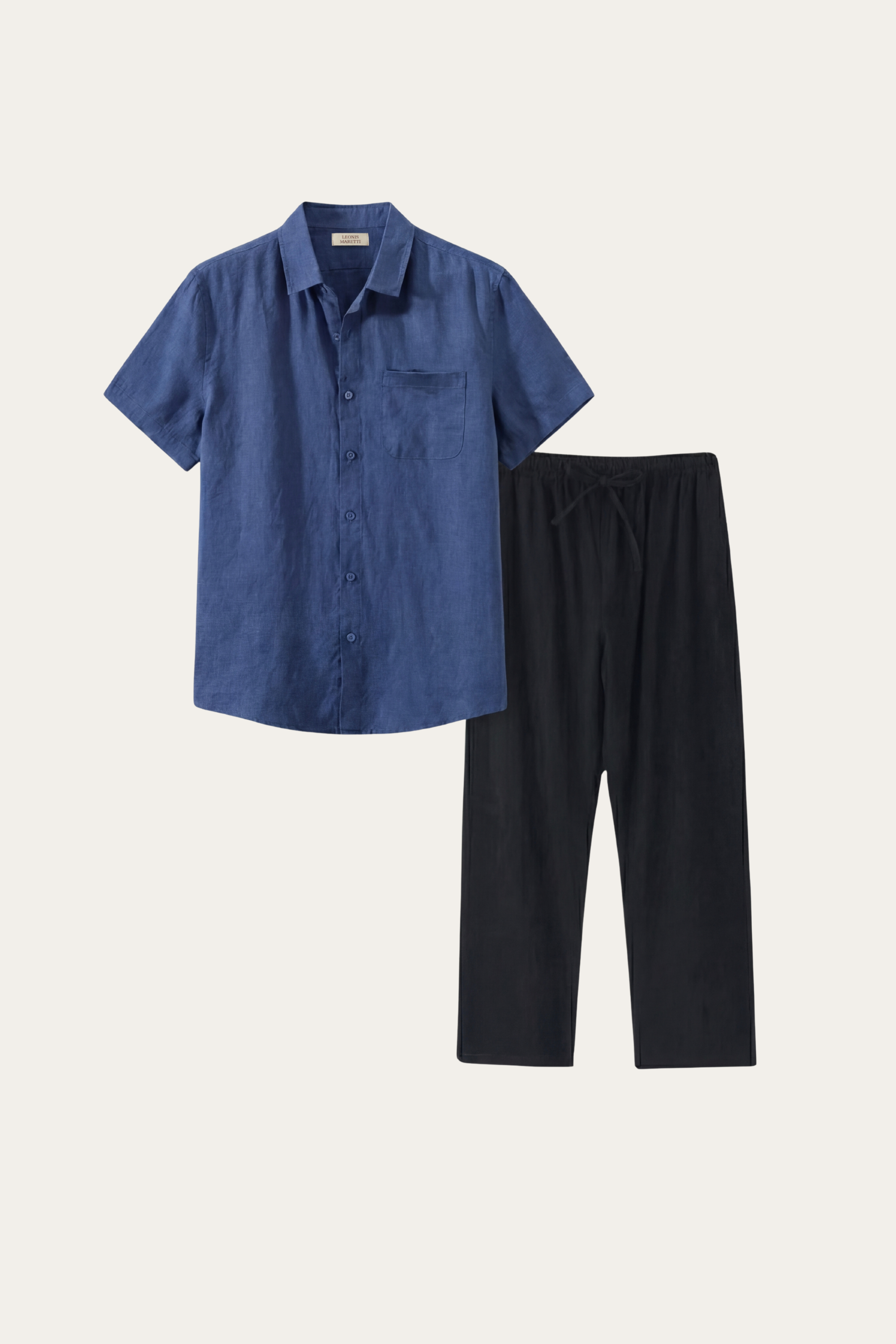 Set di lenzuola Trento blu/nero