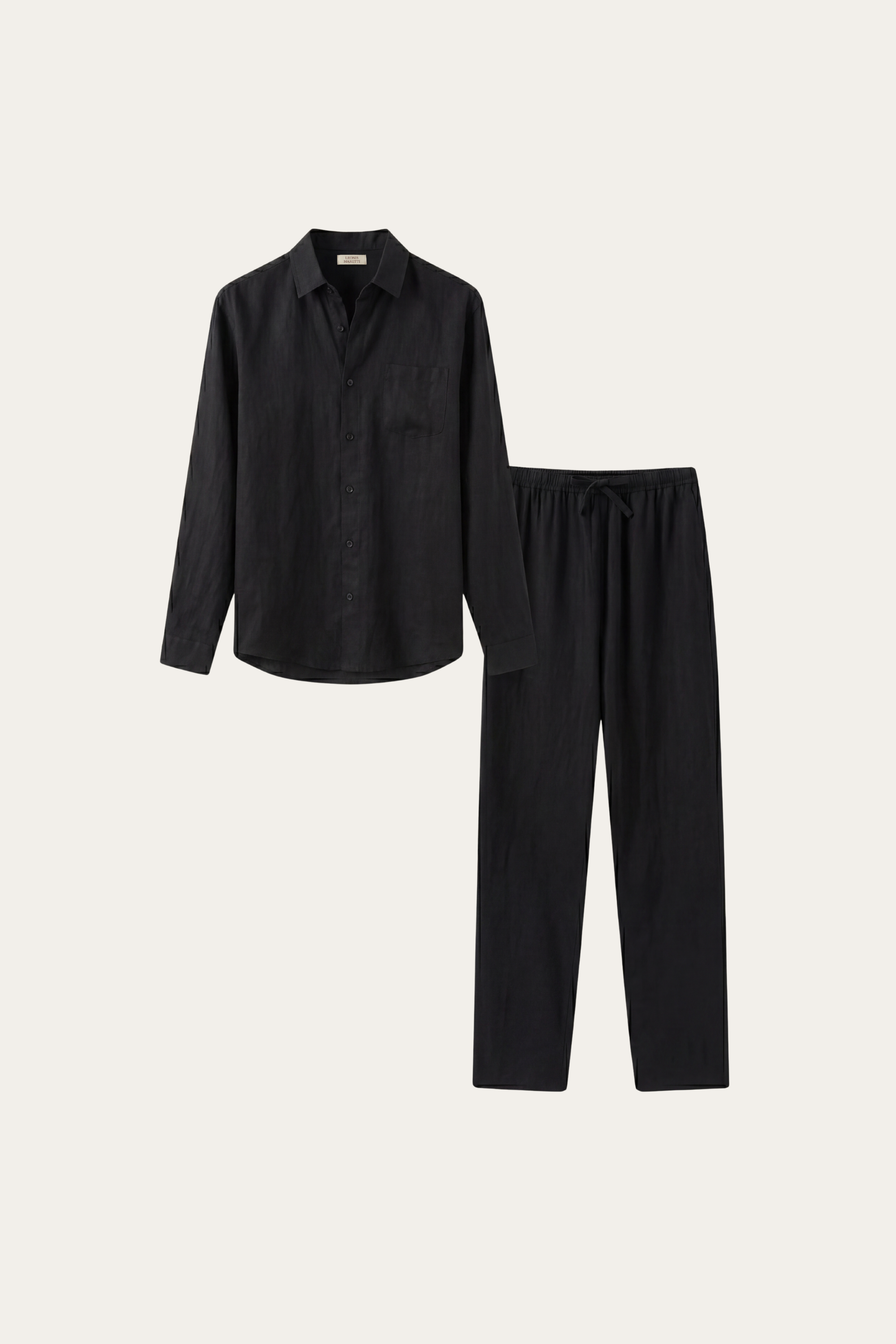 Set Lenzuola Bellagio Maniche Lunghe Nero