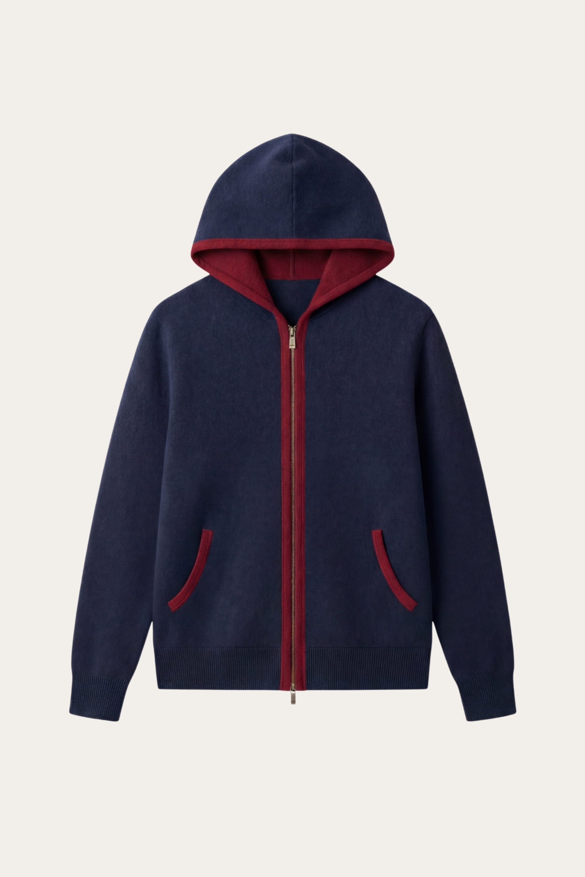 Sorano Cardigan con Cappuccio Navy