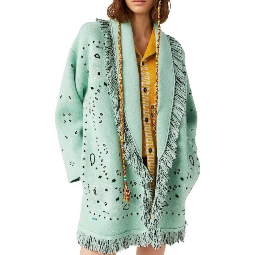 CARDIGAN TÜRKISGRÜNES BANDANA