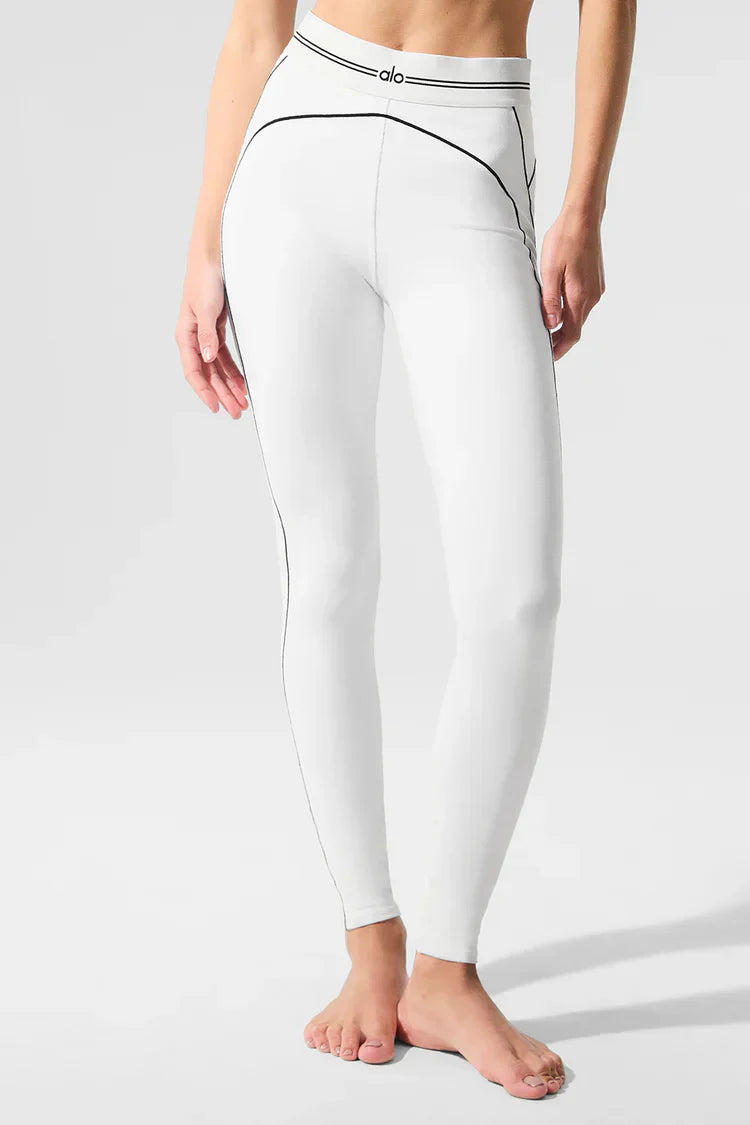 High-waisted jumpsuit with heart effect and airbrush White