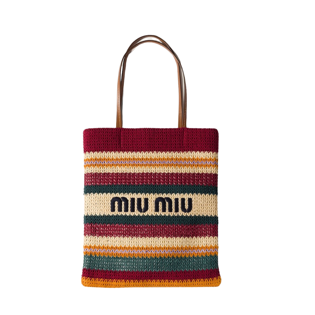 Mi* Mi* Rafia-Tasche Intrecciata