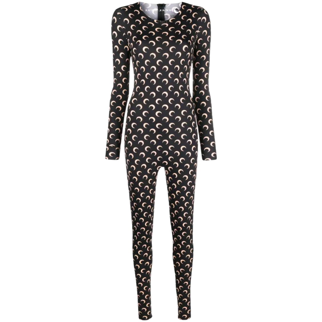Bedruckter Jersey-Anzug NOIR