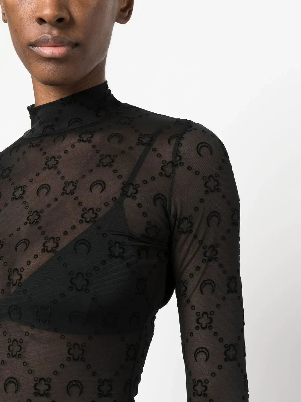 T-shirt Con Stampa RICAMO NOIR