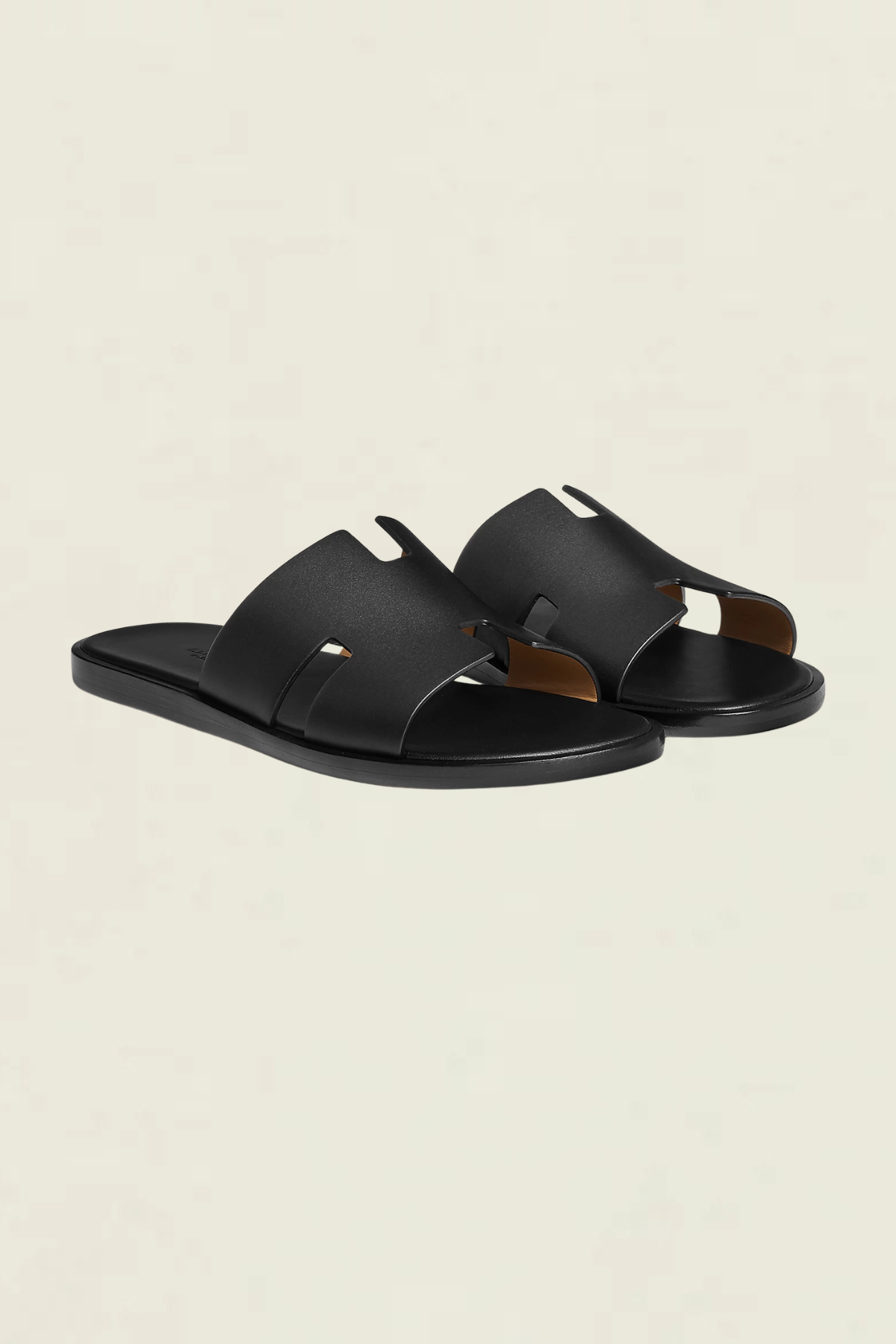 Arezzo Leather Sandal Black