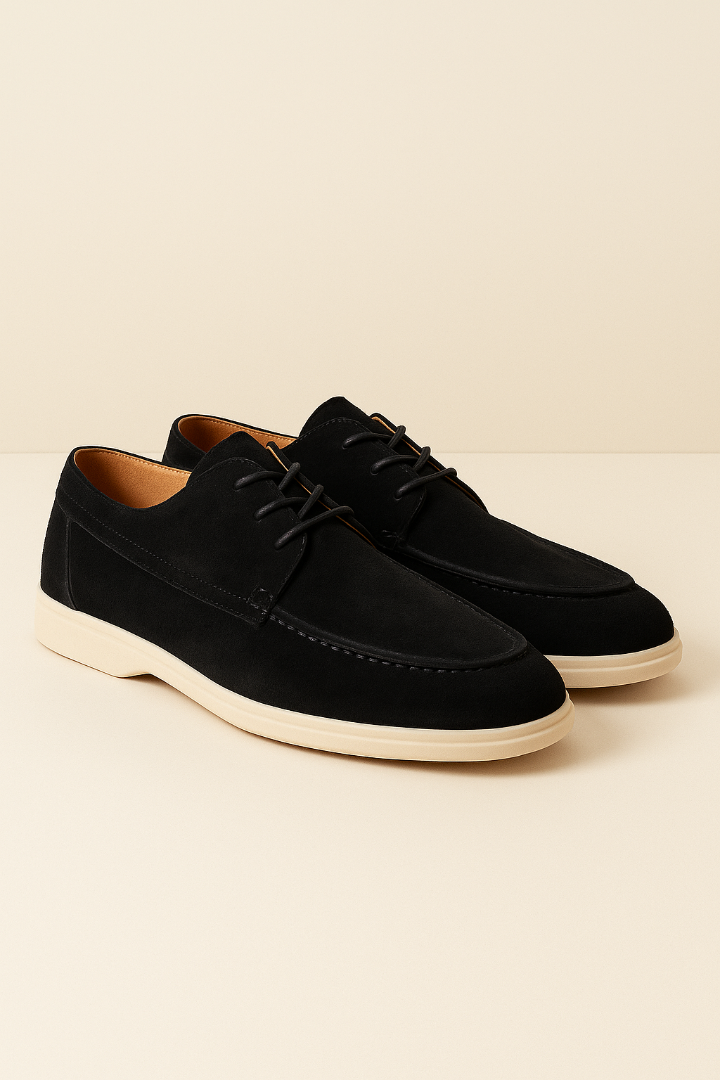 Serravalle Suede Lace Shoes Black