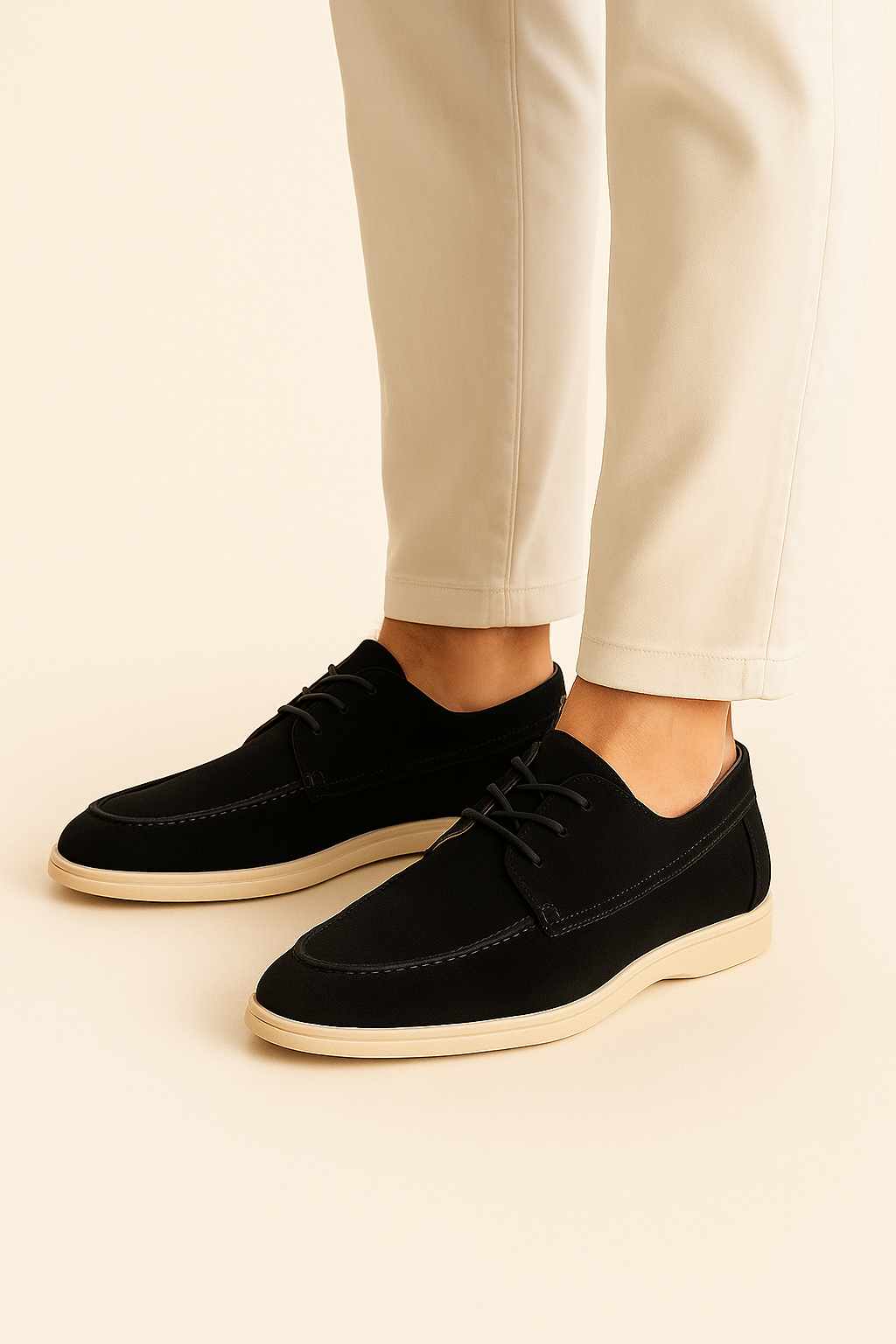 Serravalle Suede Lace Shoes Black
