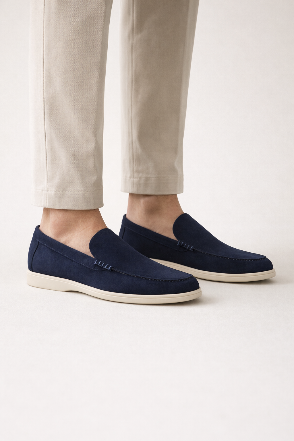 Leonis Suede Loafers Navy