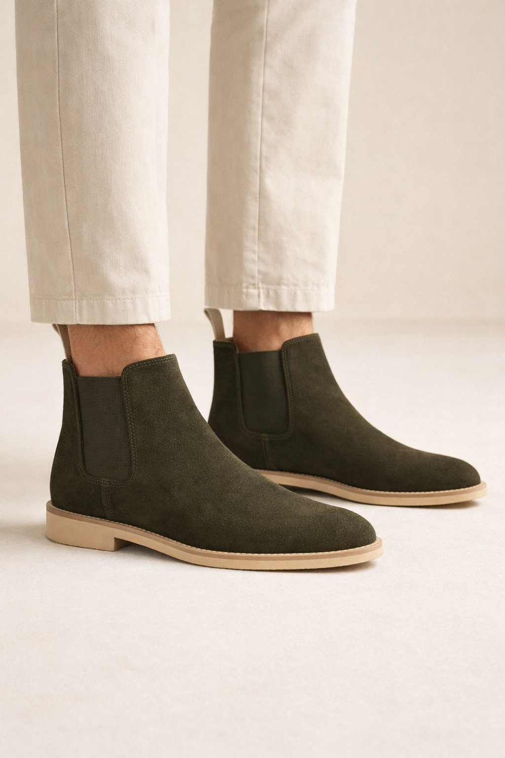 Stivaletti Chelsea Lerano Verde Oliva Scuro