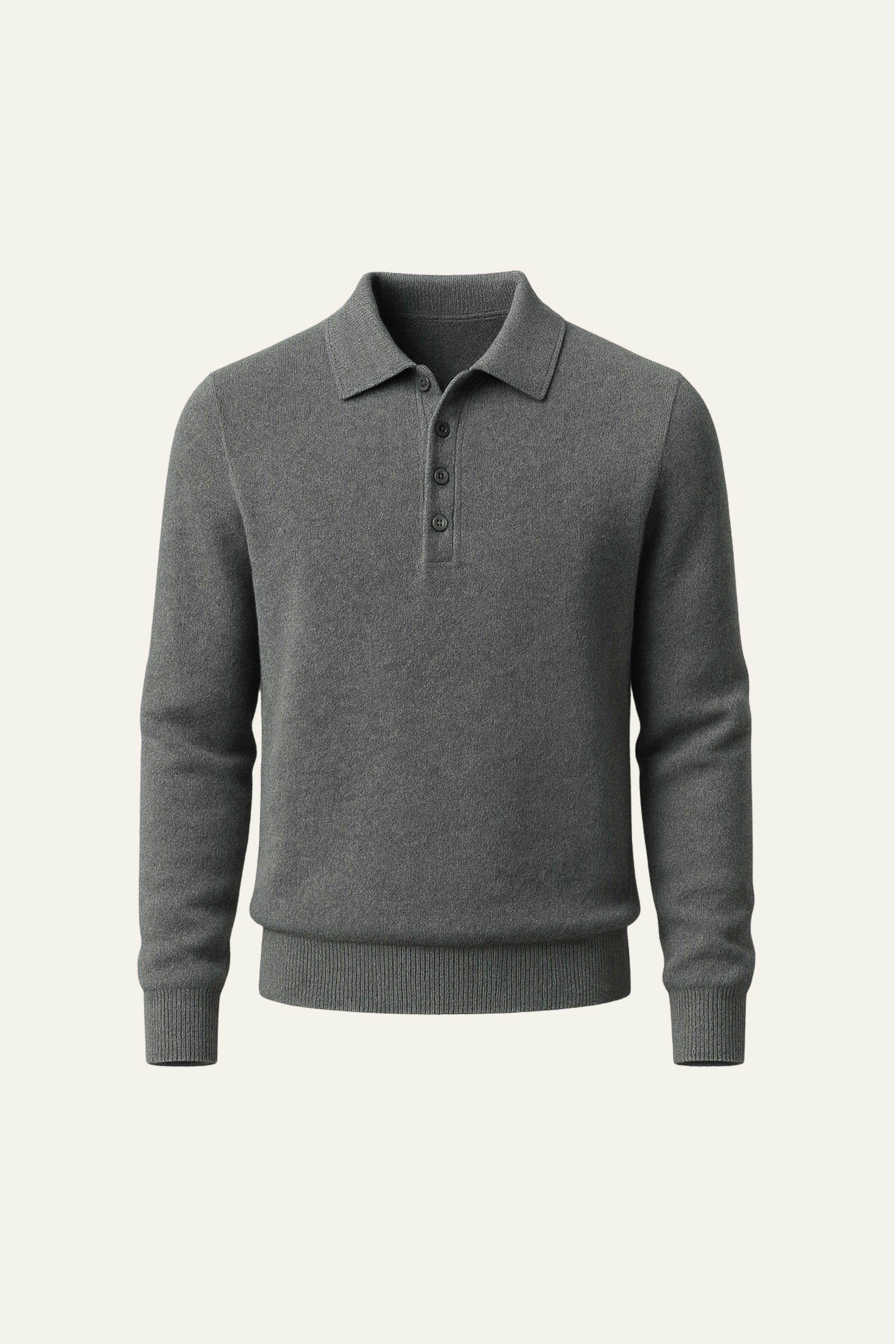 Maglia Polo in Maglia Alessandro Merino Verde Foschia