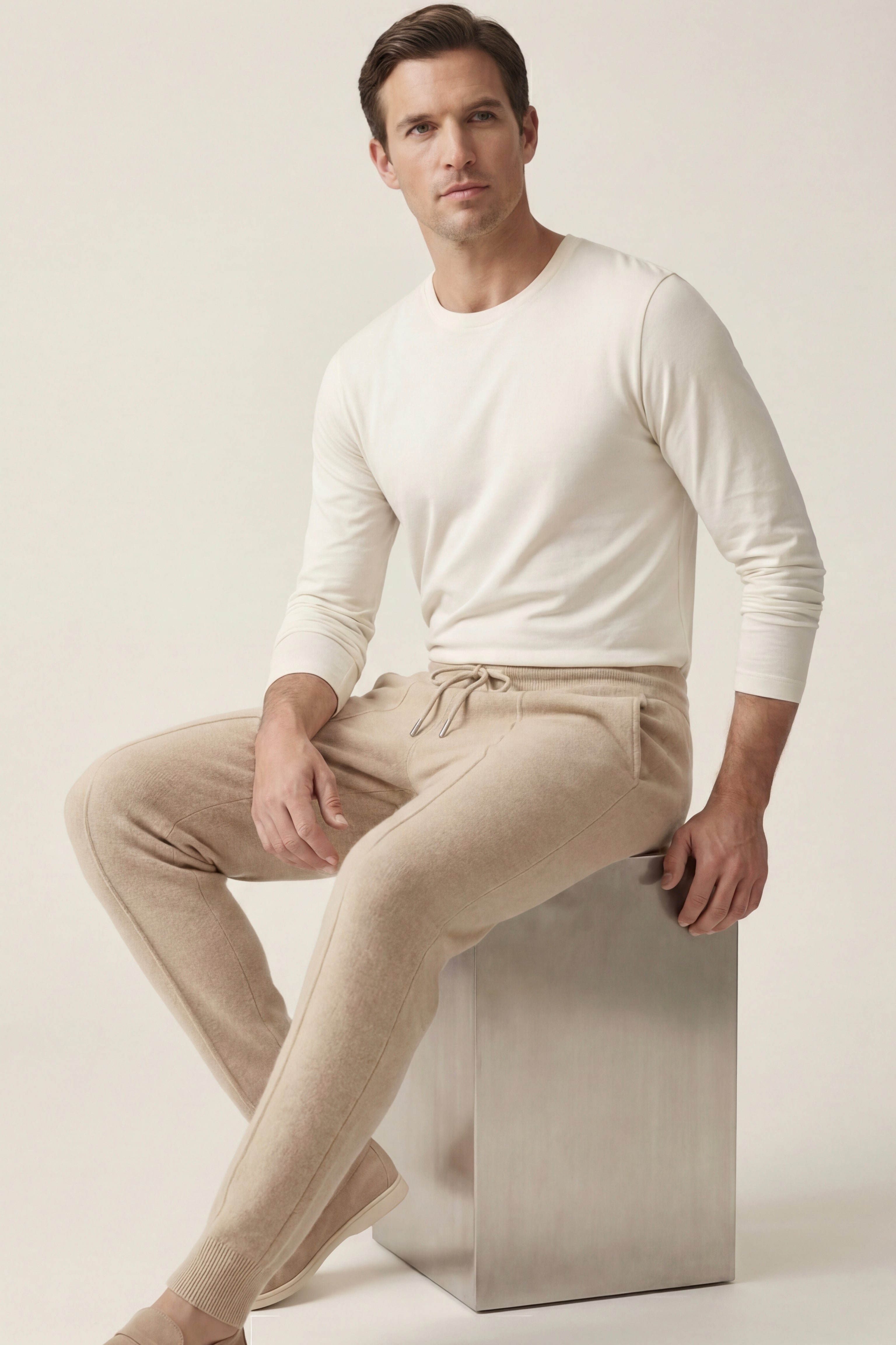 Pantaloni Sartore Cashmere Beige