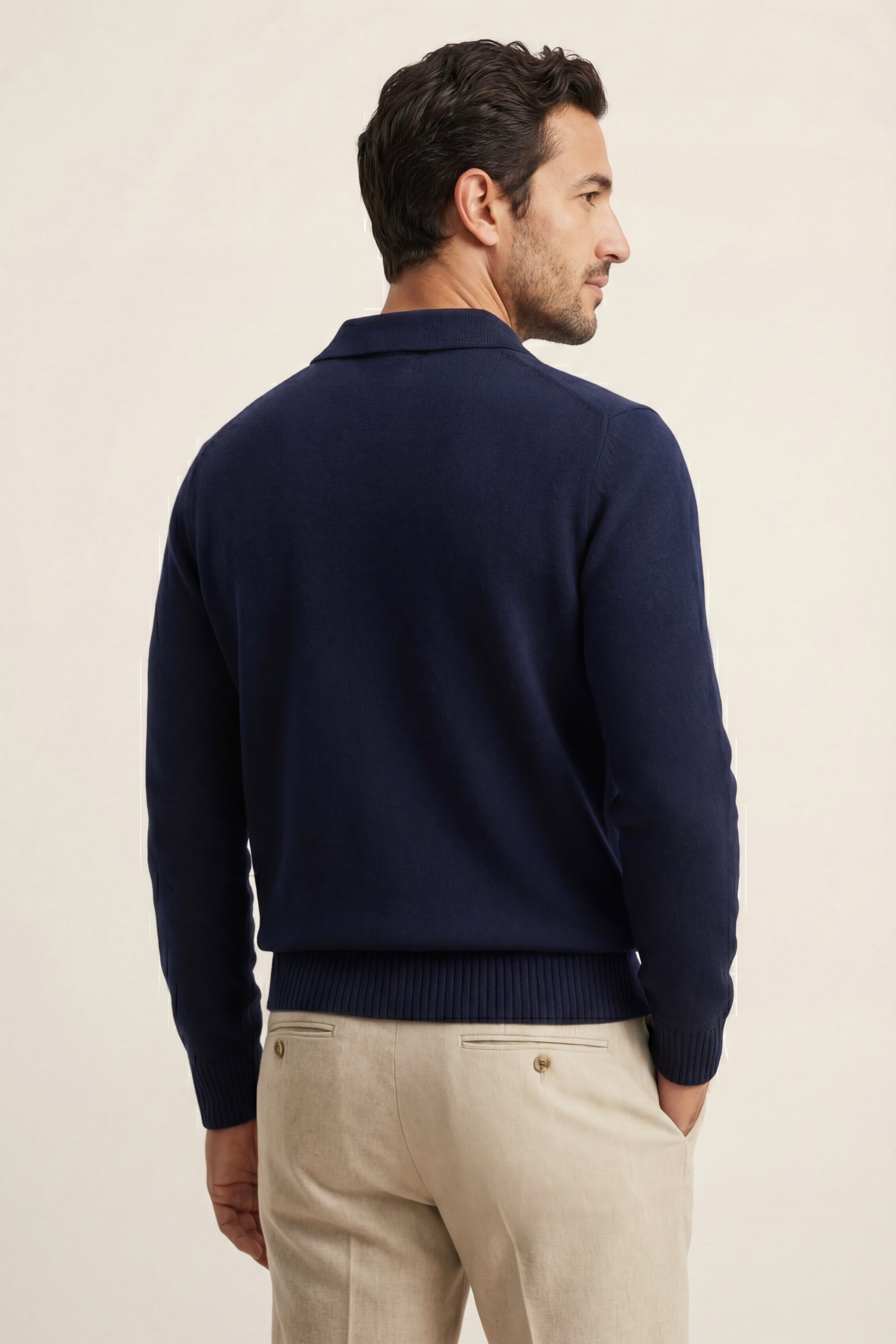Marencio Maglia Polo Cashmere Blu Scuro