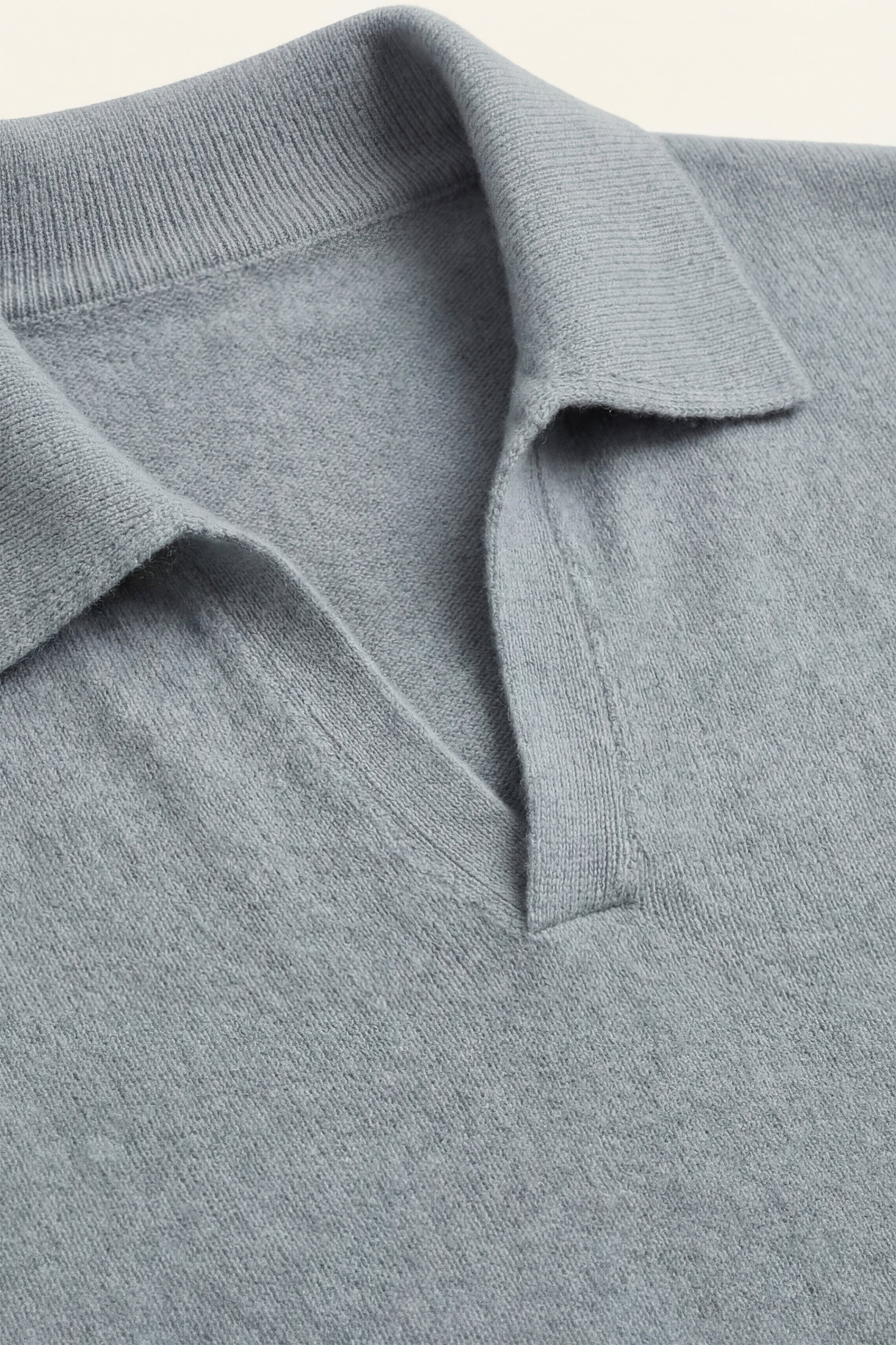Marencio Cashmere Polo Maglia Azzurro