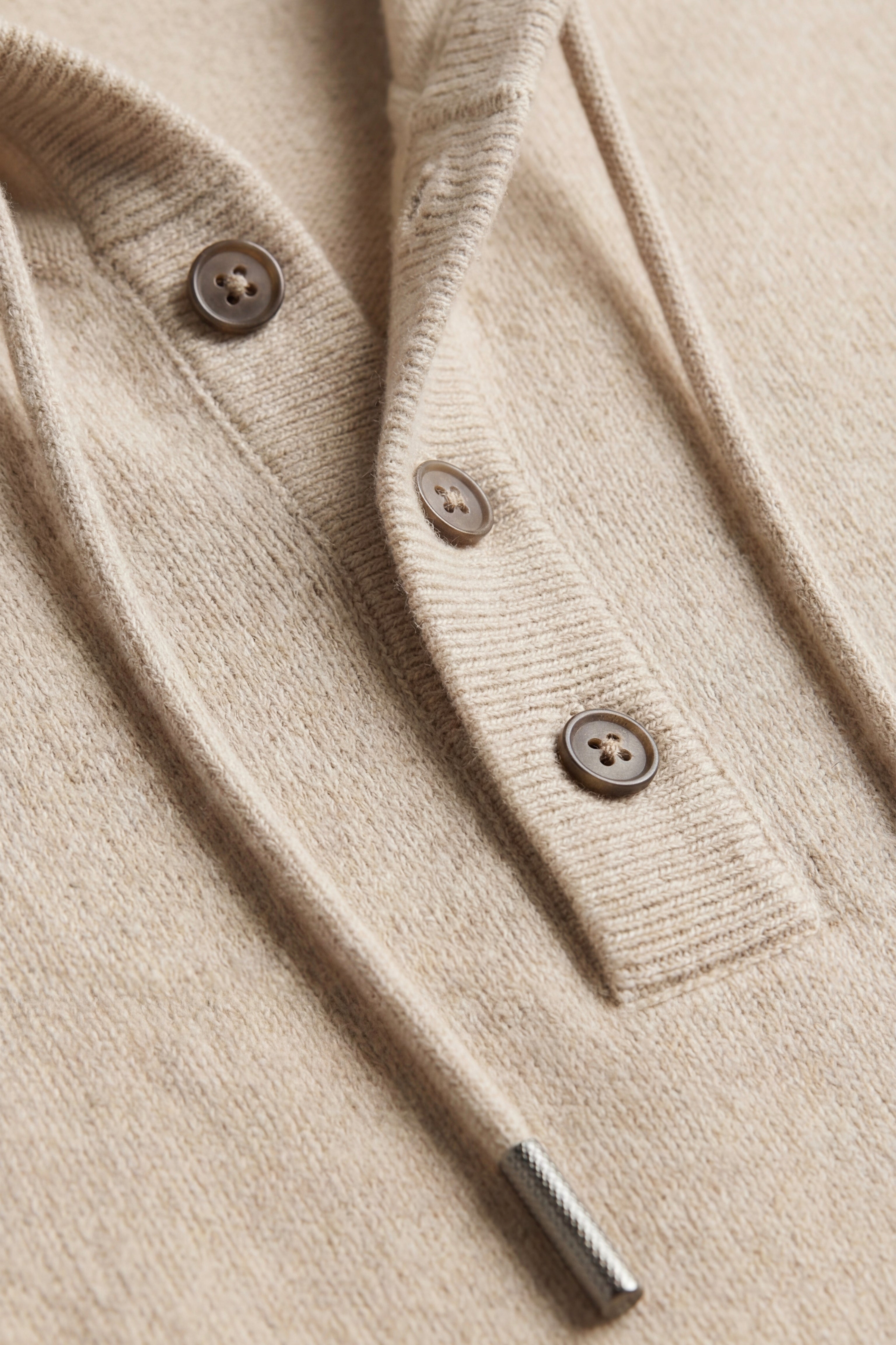 Taviano Maglia con Cappuccio Beige