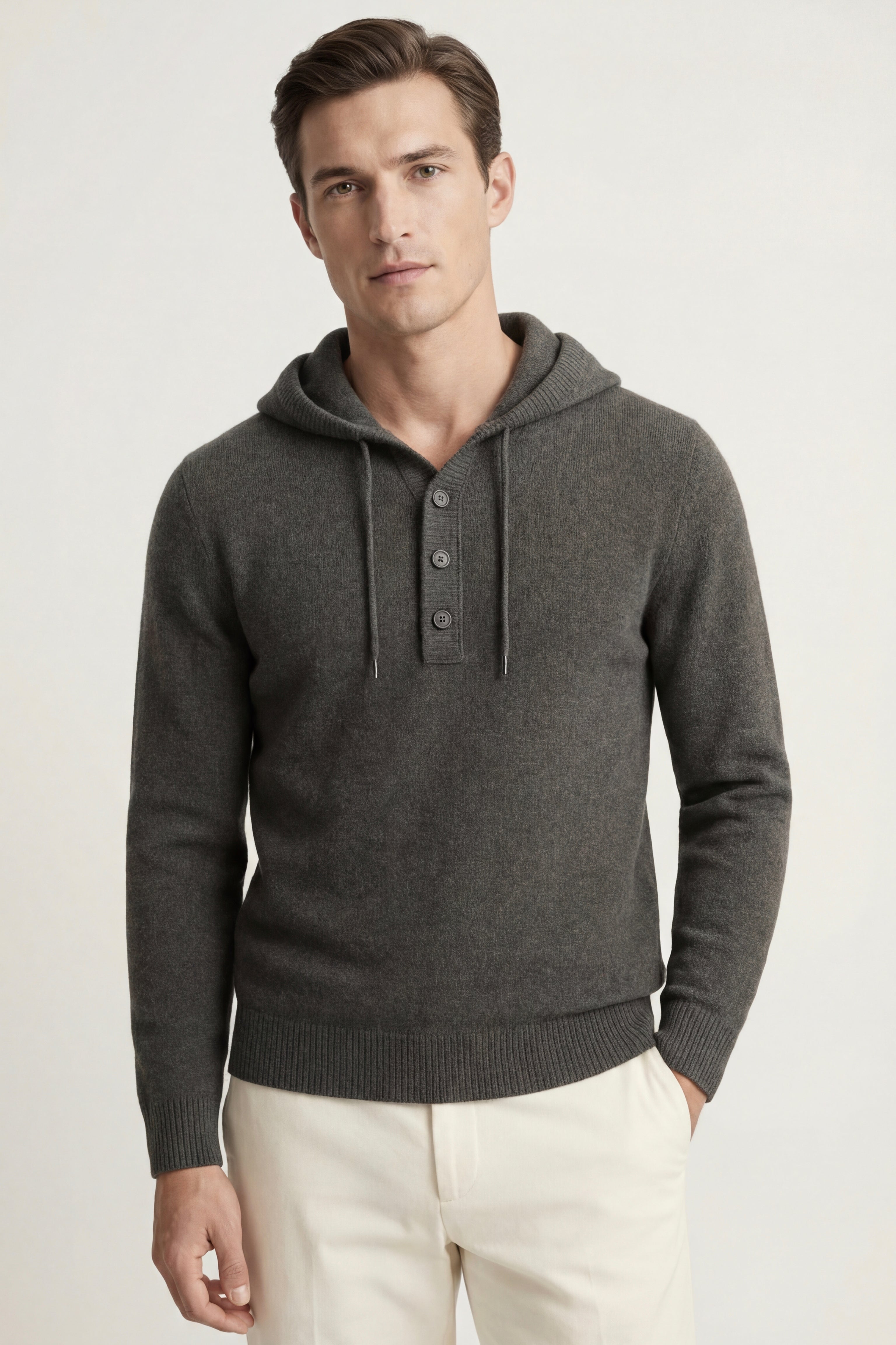 Maglia con cappuccio Taviano Grigio Scuro