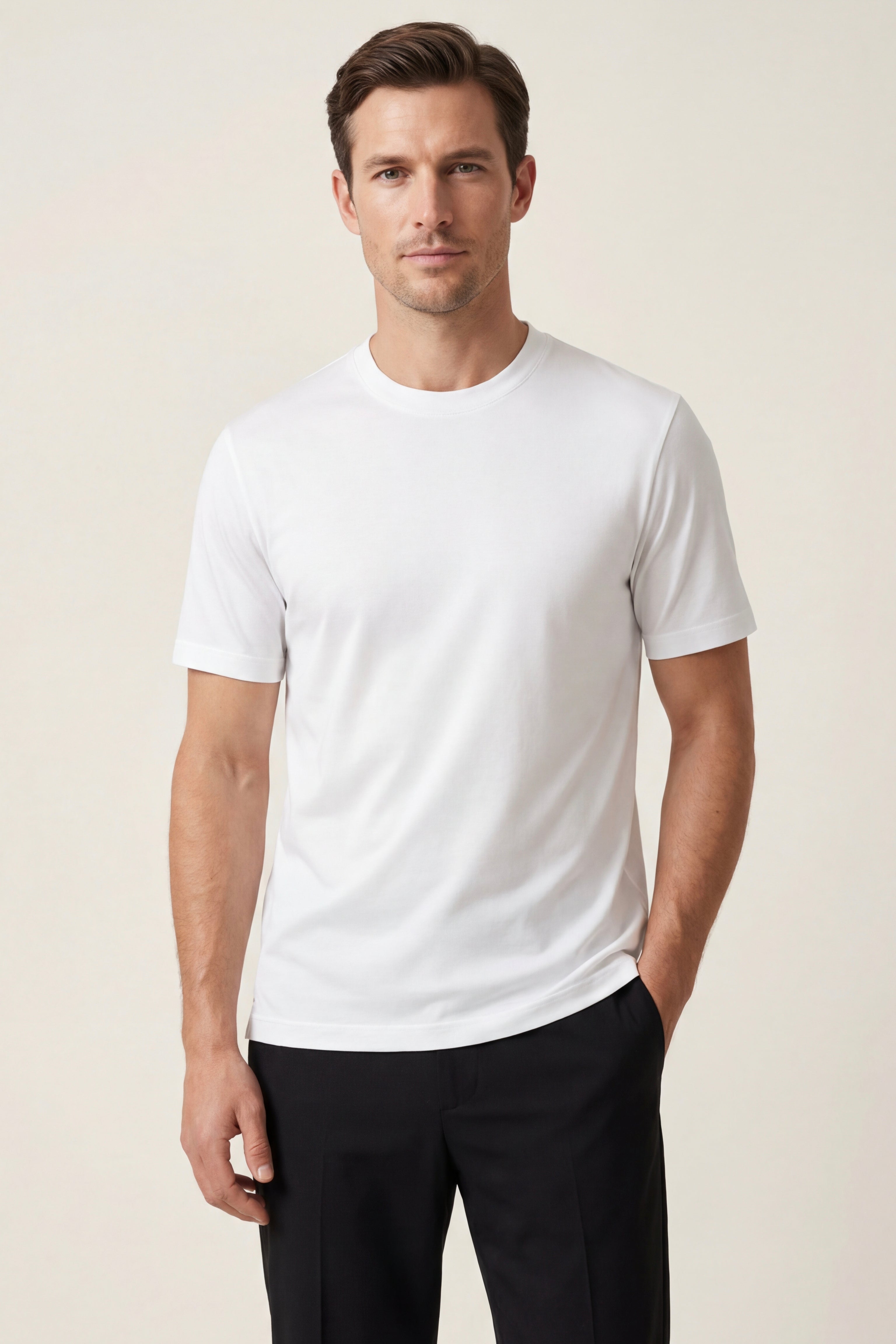 T-shirt girocollo Ferrara bianca