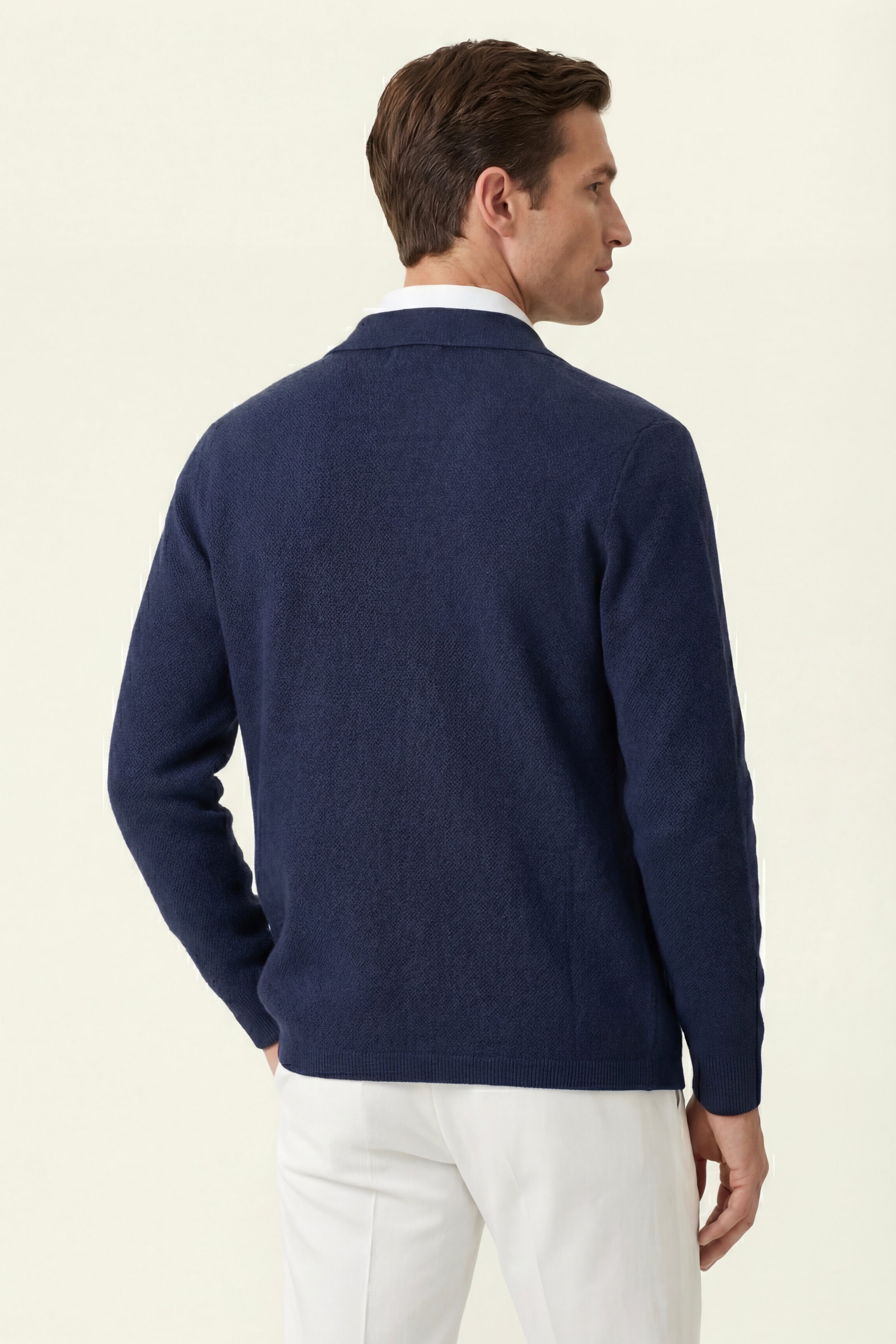 Cardigan Valero Cashmere blu navy