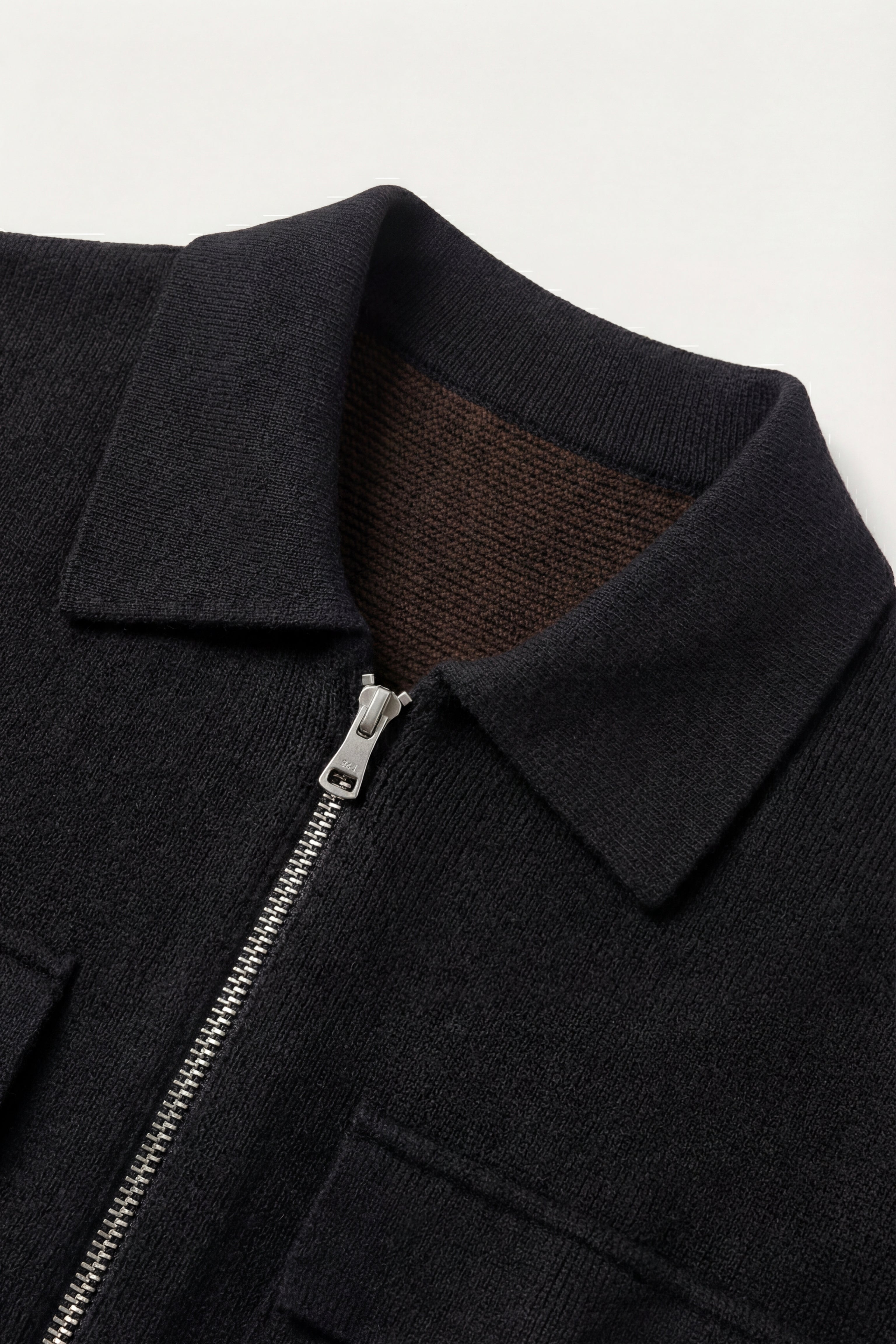 Cardigan Orvello in lana con doppia zip Nero
