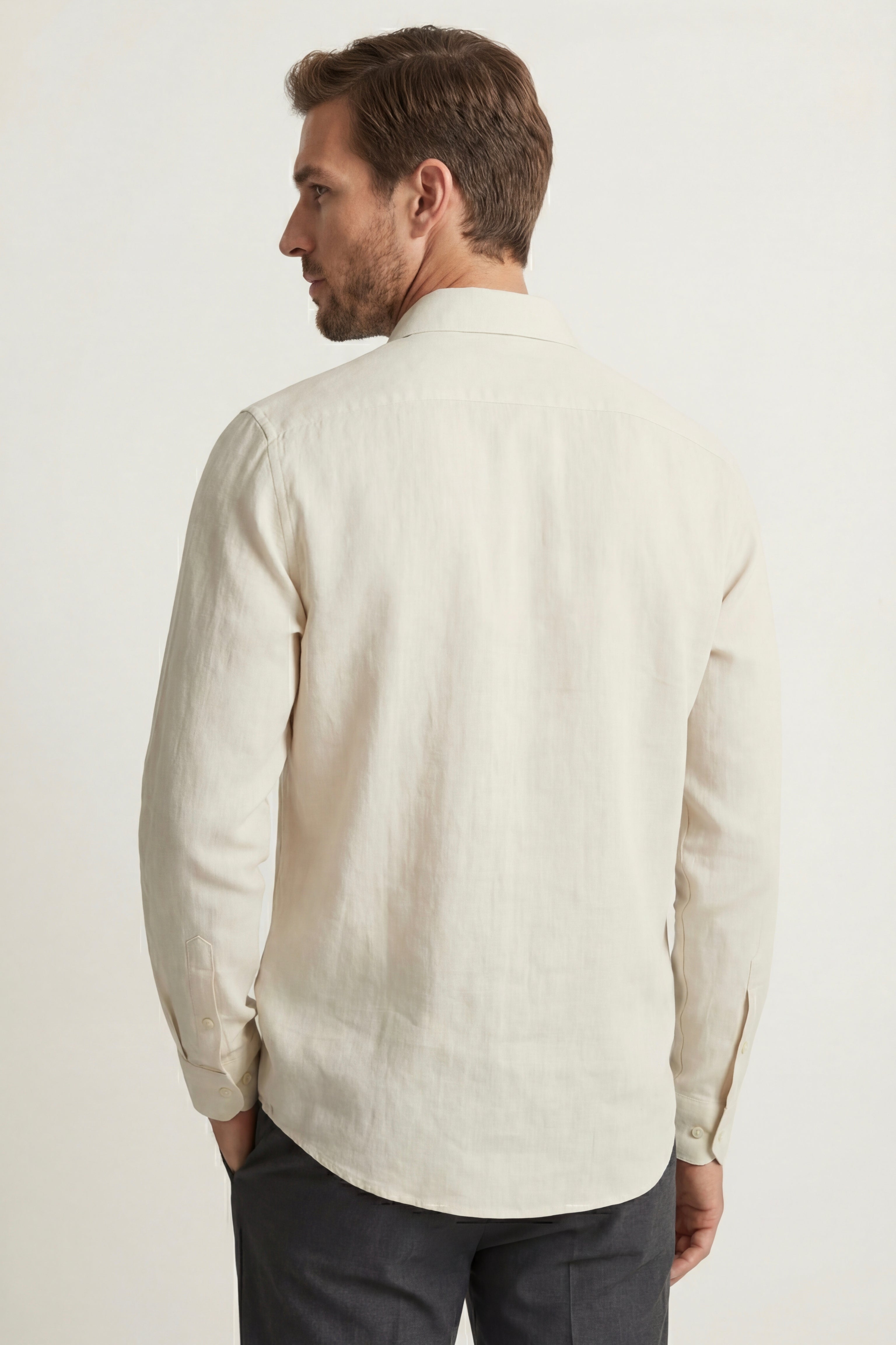 Camicia in Lino Positano Color Crema