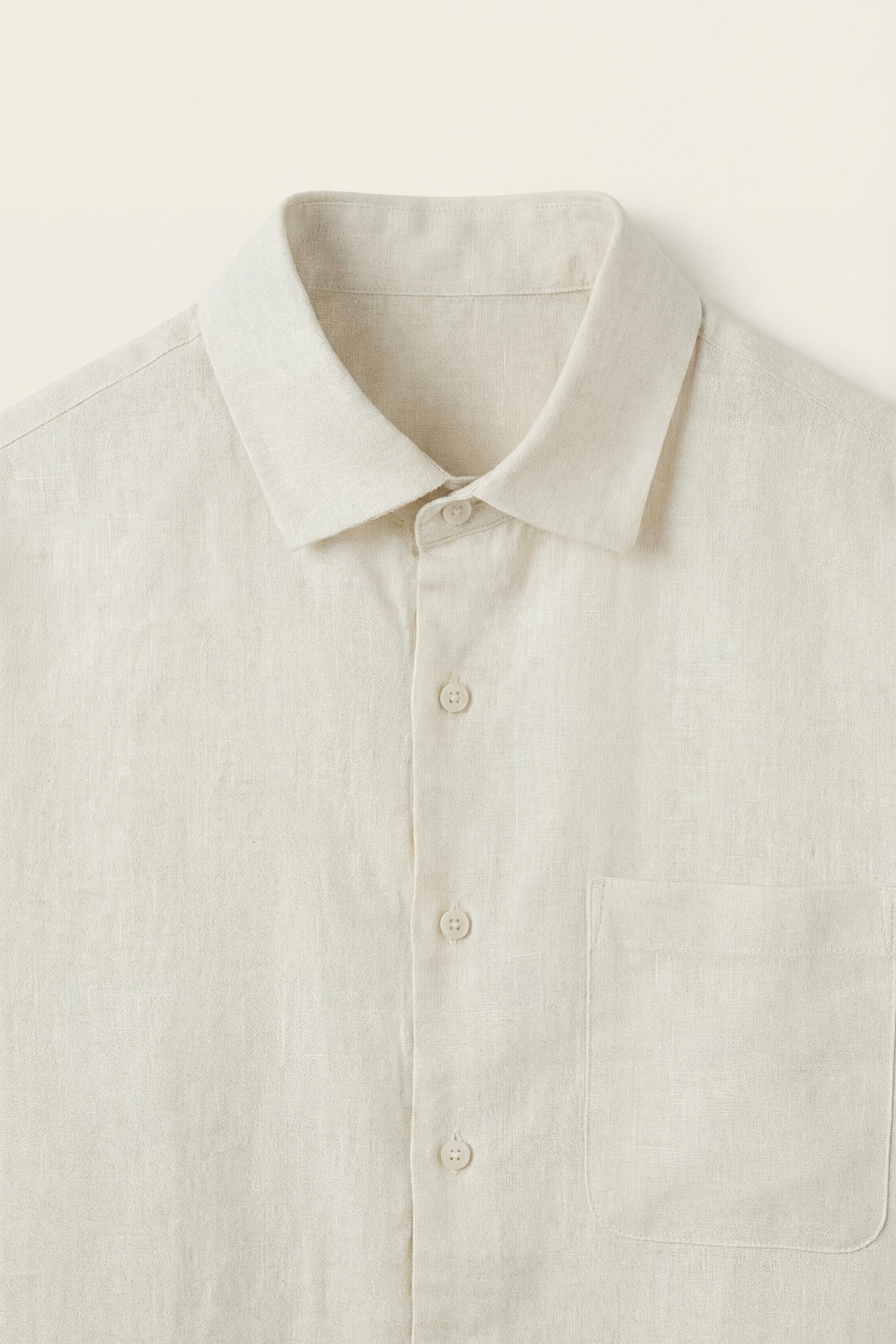 Camicia in Lino Positano Color Crema