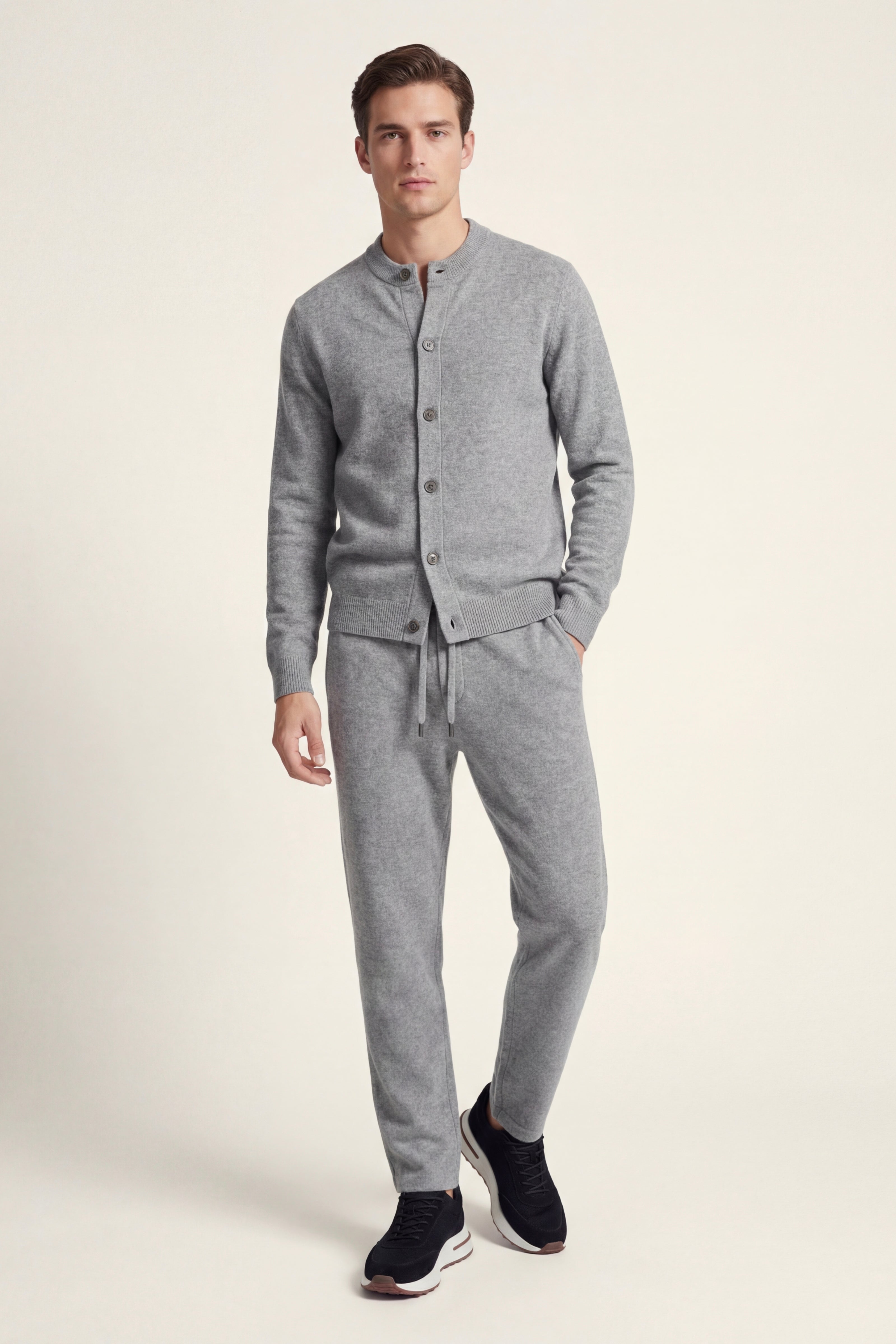 Arlino Buttoned Set Grey